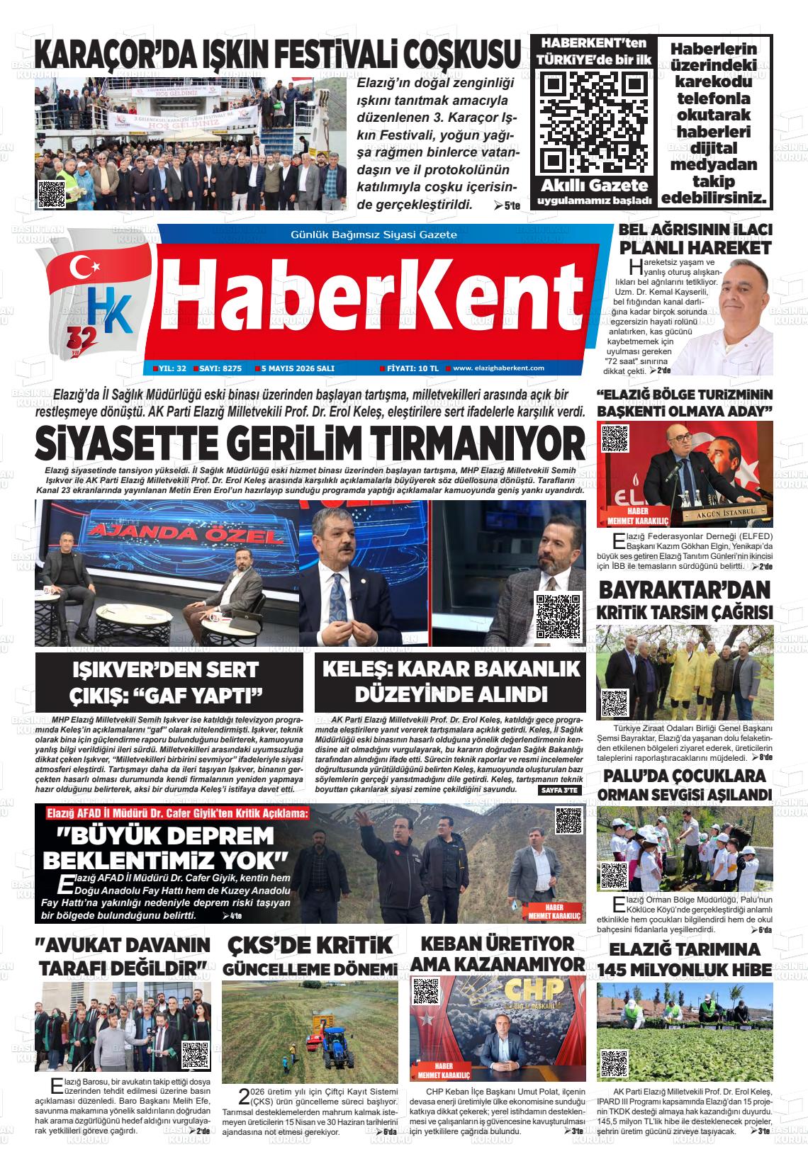 Elazig Yenicag 05.05.2026