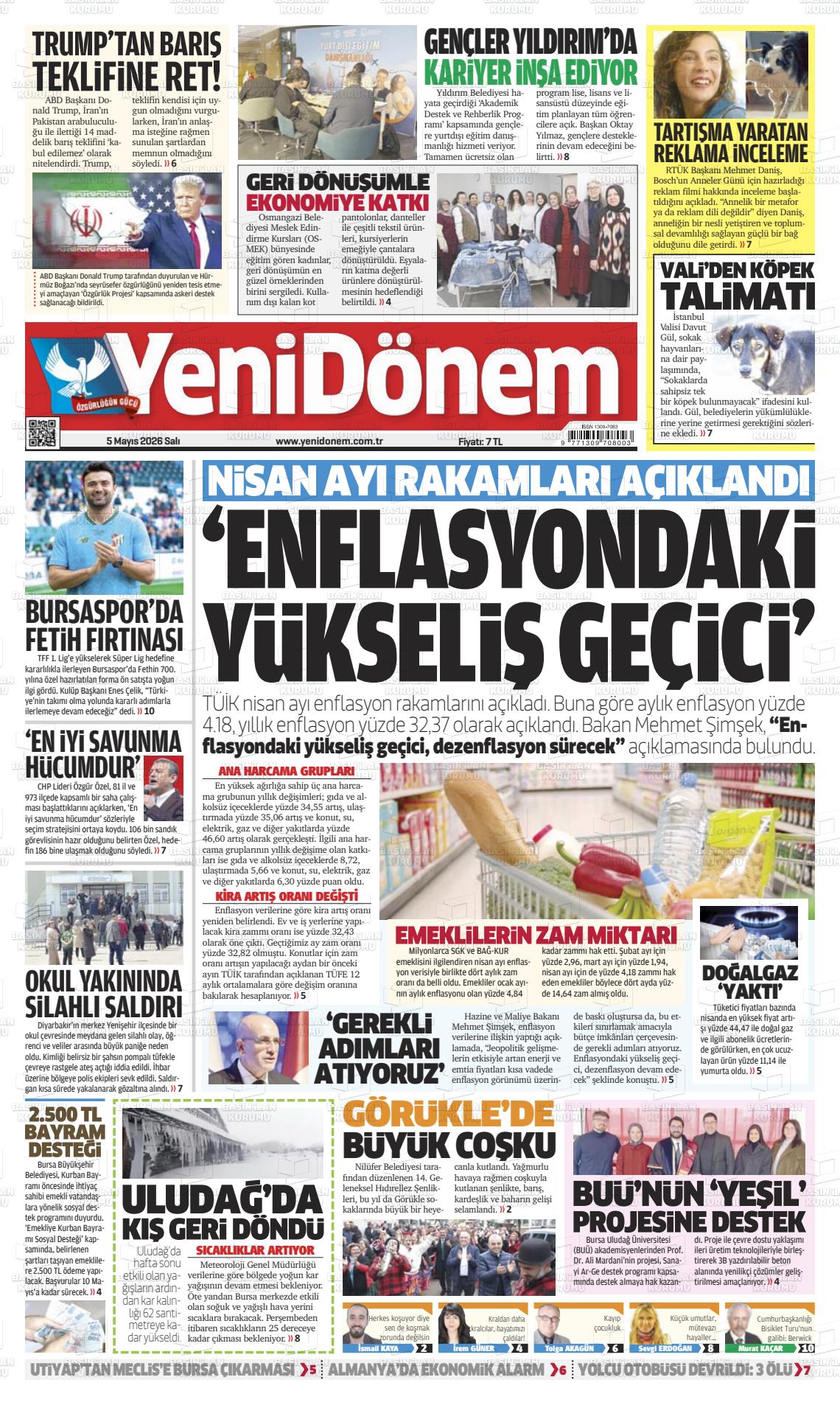 Bursa Yenidonem 05.05.2026