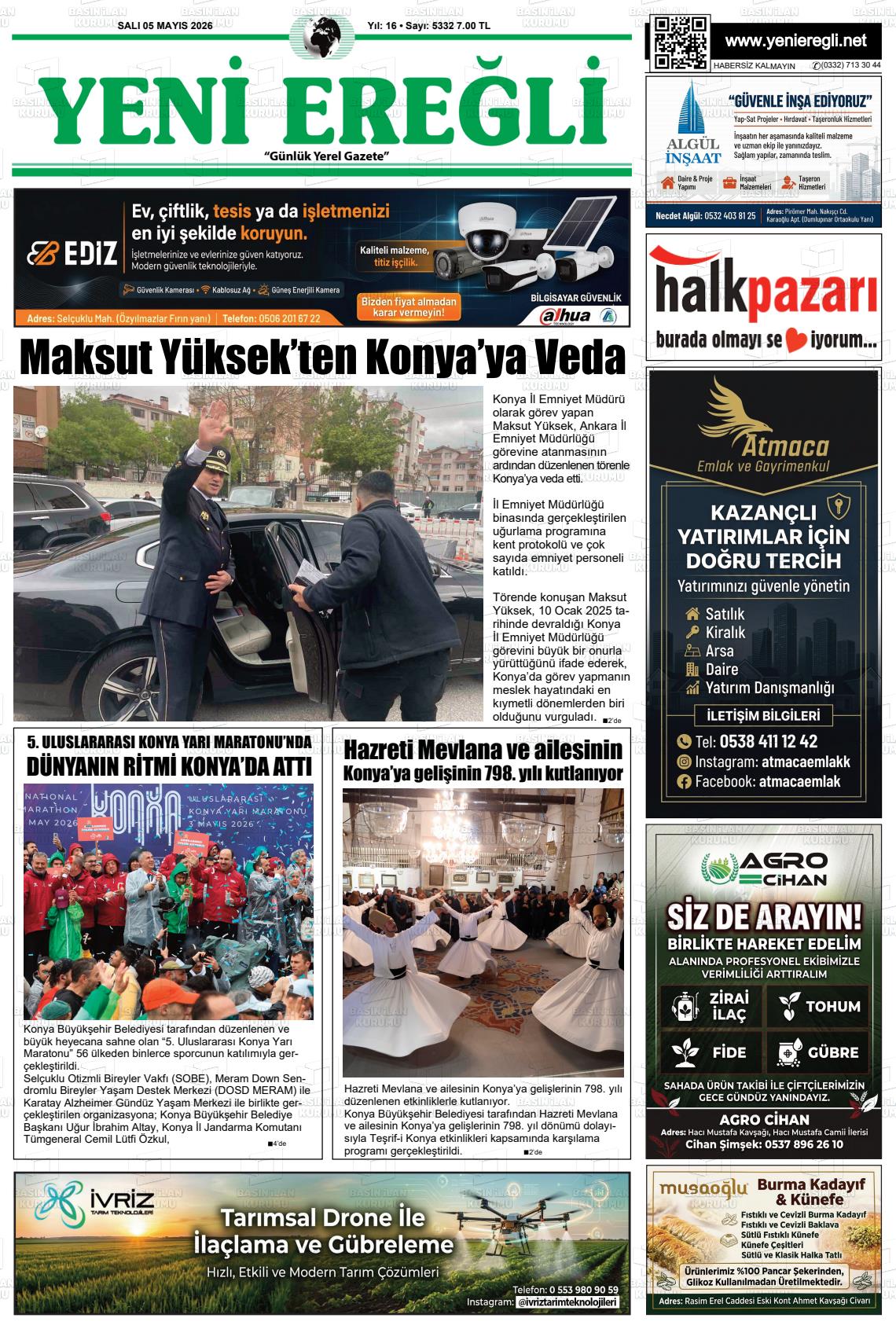 Konya Yenieregli 05.05.2026