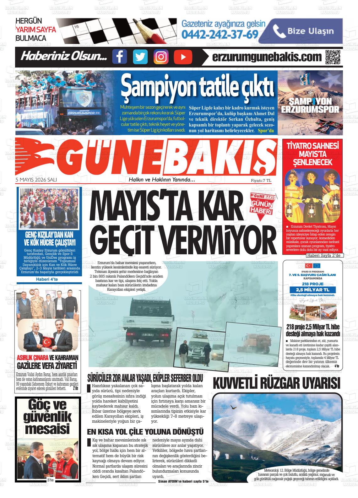 Erzurum Yenikusak 05.05.2026