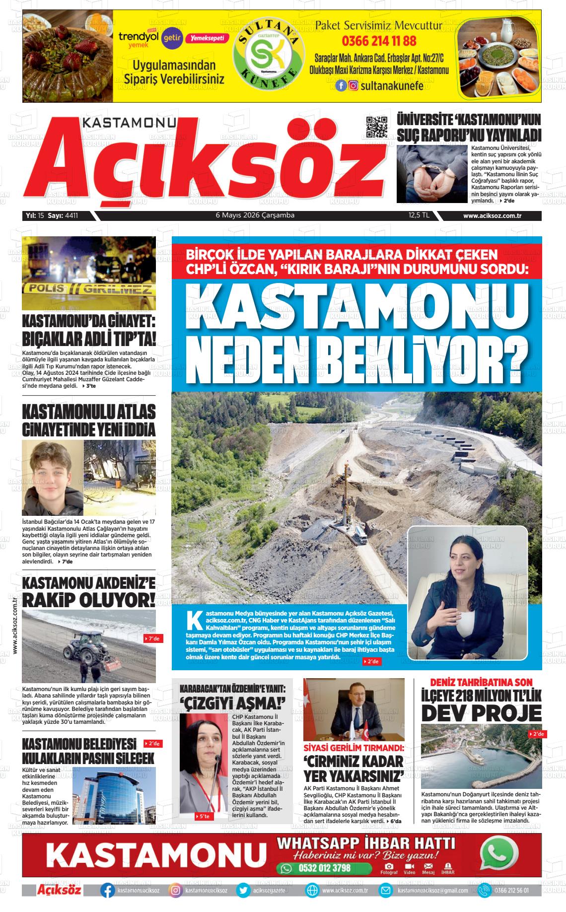 Kastamonu Aciksoz 06.05.2026