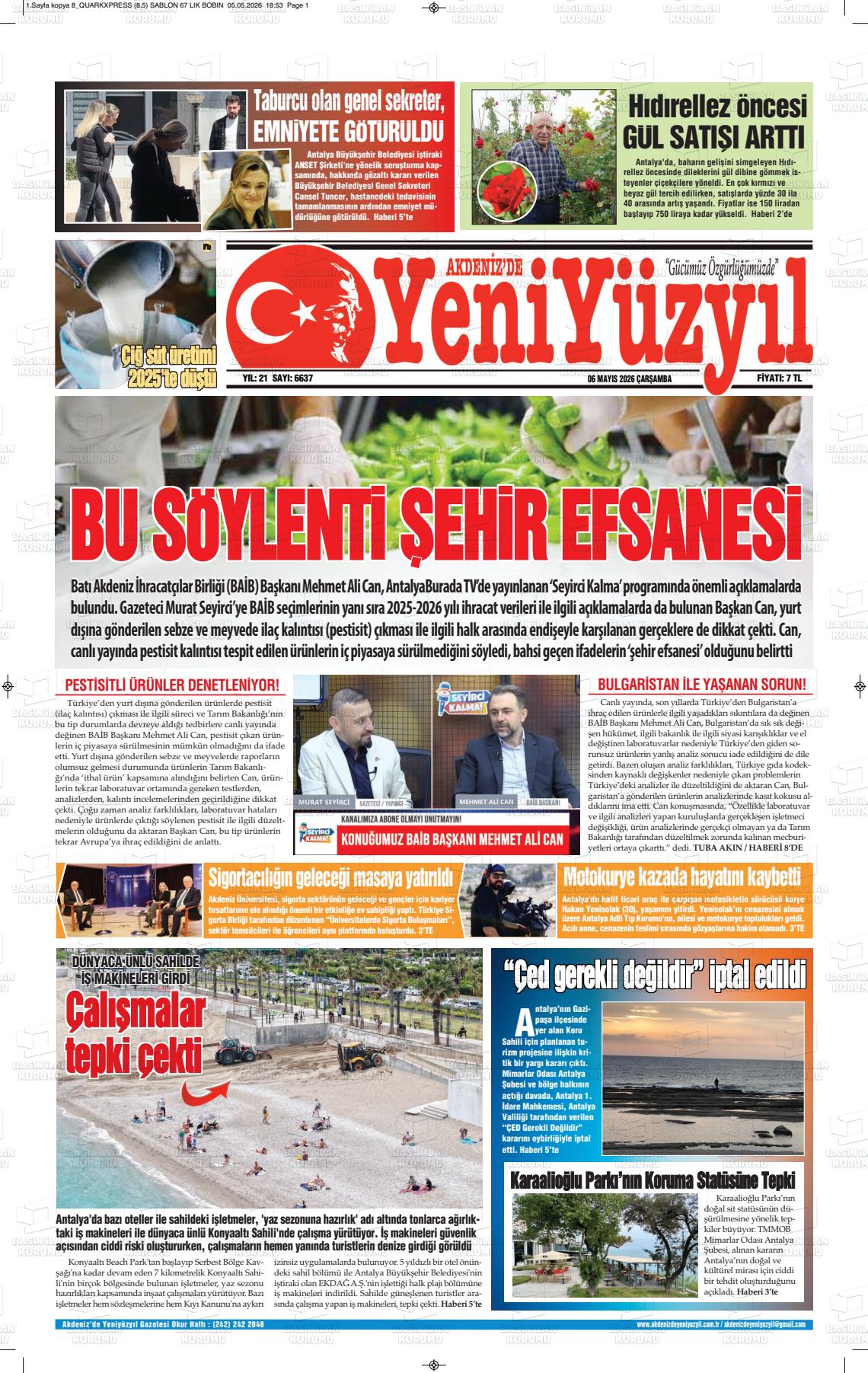 Antalya Akdenizdeyeniyuzyil 06.05.2026
