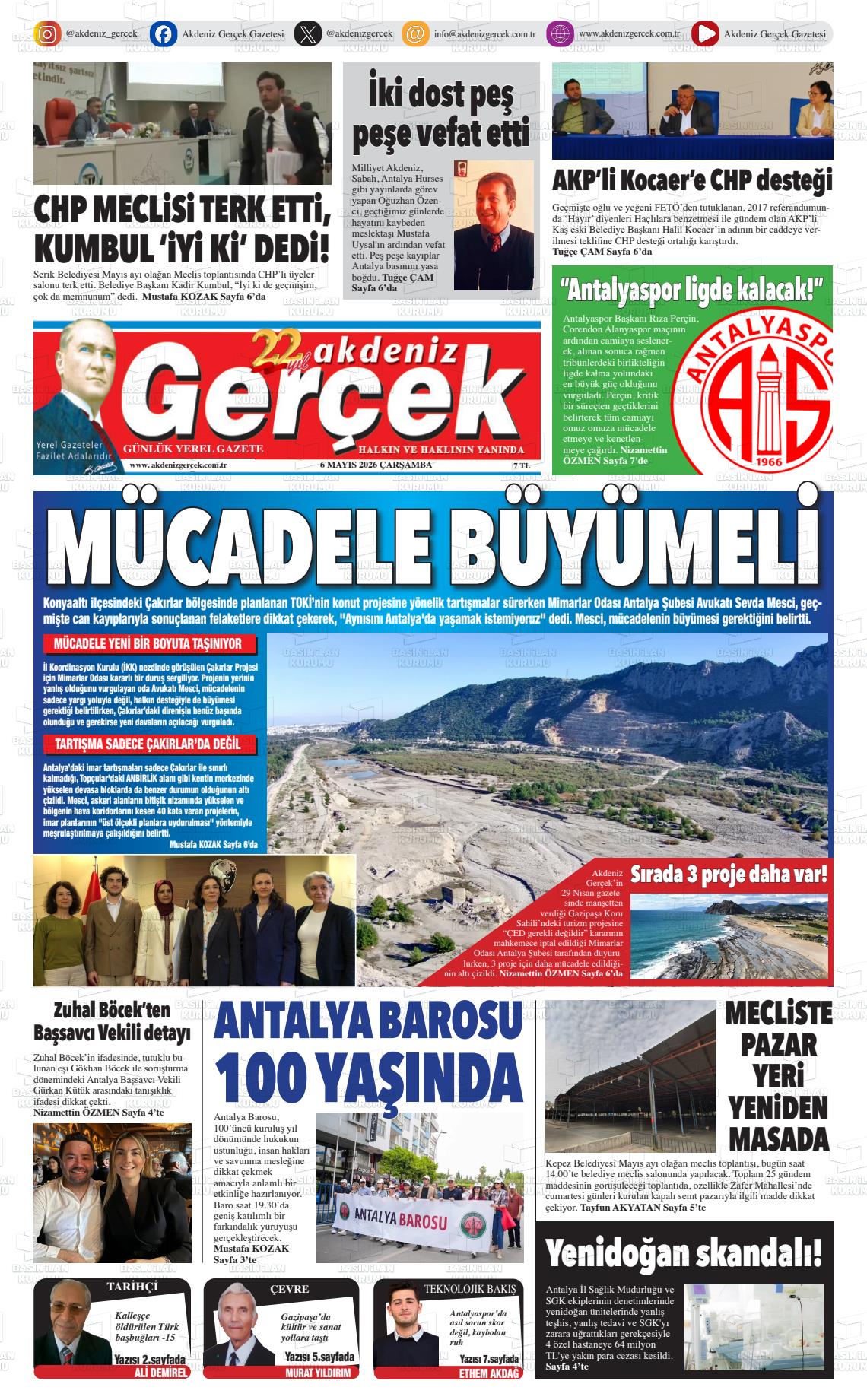 Antalya Akdenizgercek 06.05.2026