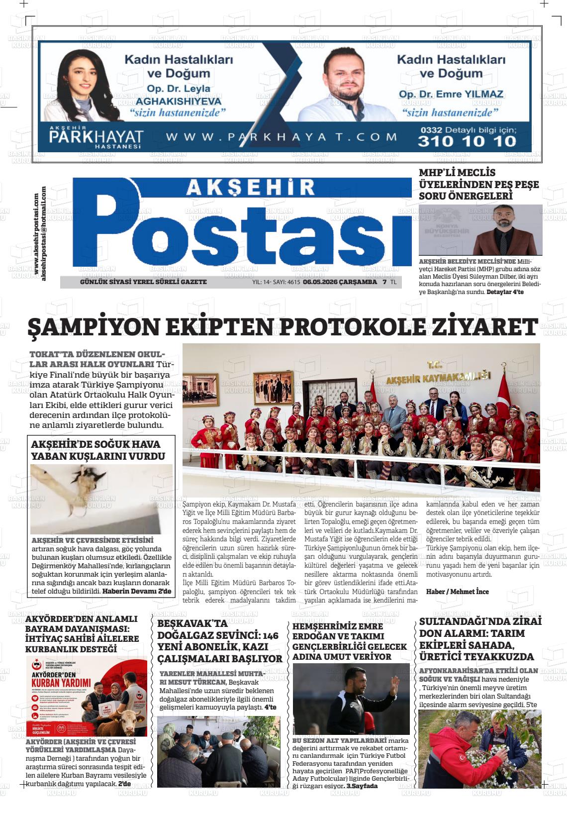 Konya Aksehirpostasi 06.05.2026
