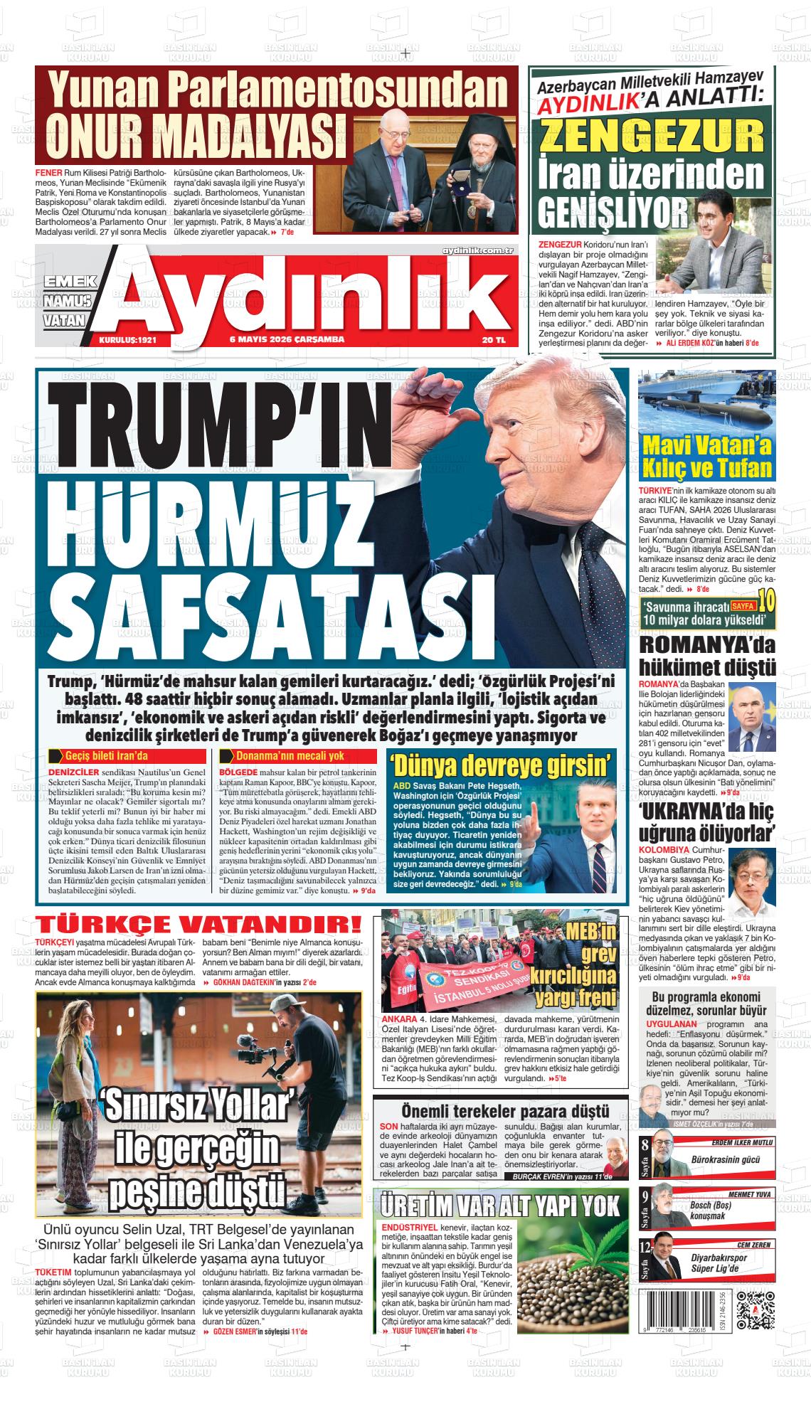 Istanbul Aydinlikvatanemeknamus 06.05.2026