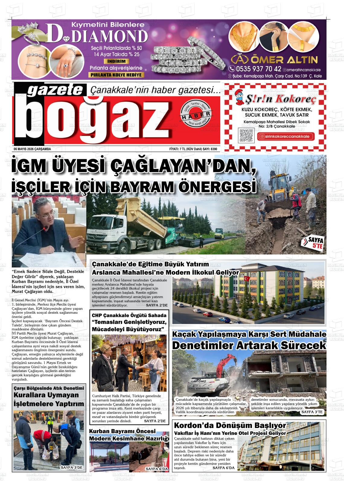 Canakkale Bogaz 06.05.2026