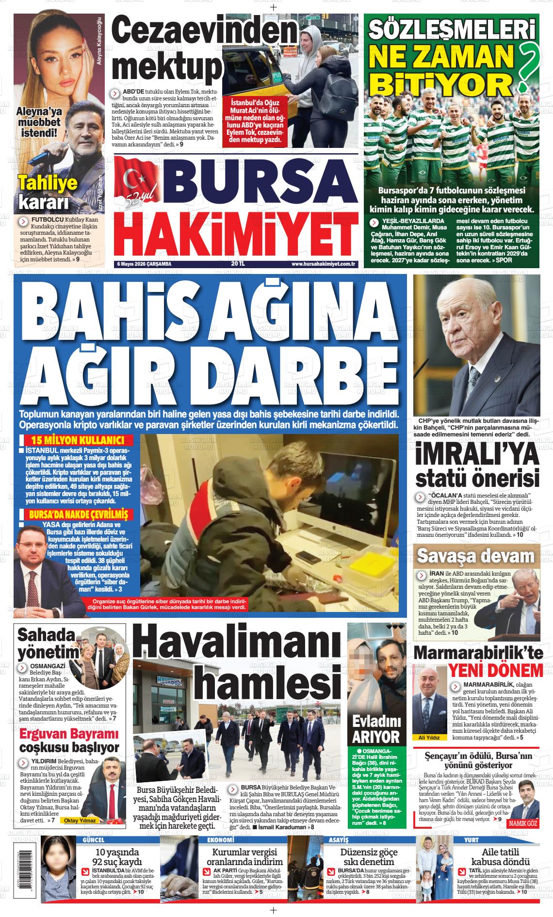 Bursa Hakimiyet 06.05.2026