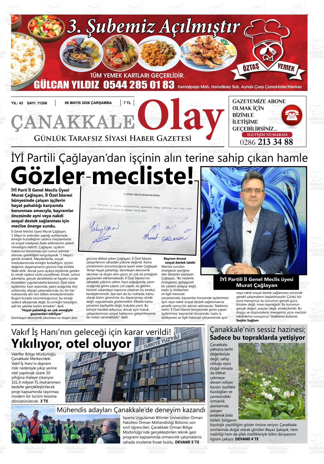 Canakkale Olay 06.05.2026