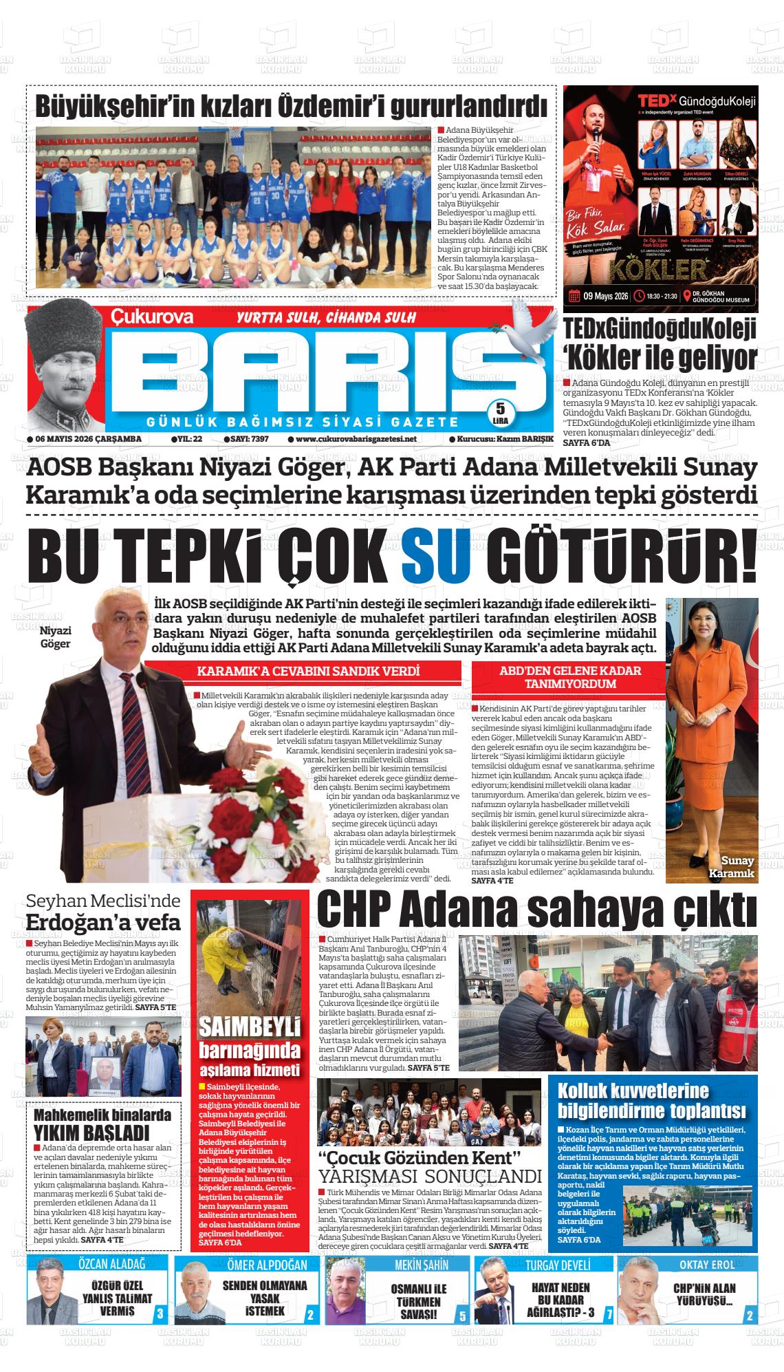Adana Cukurovabaris 06.05.2026