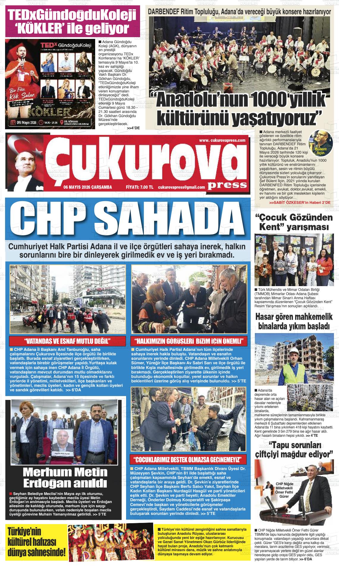 Adana Cukurovapress 06.05.2026