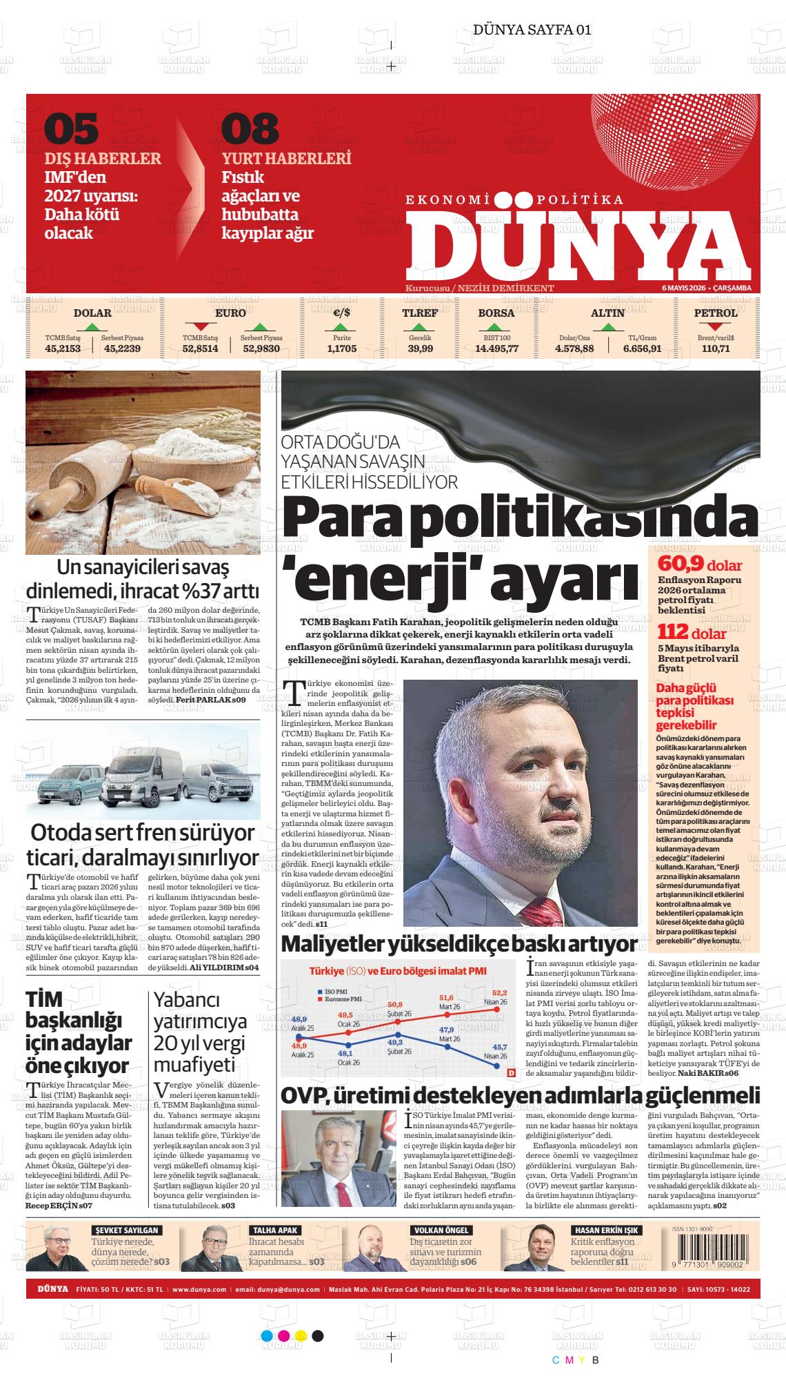 Dünya Gazetesi 06.05.2026