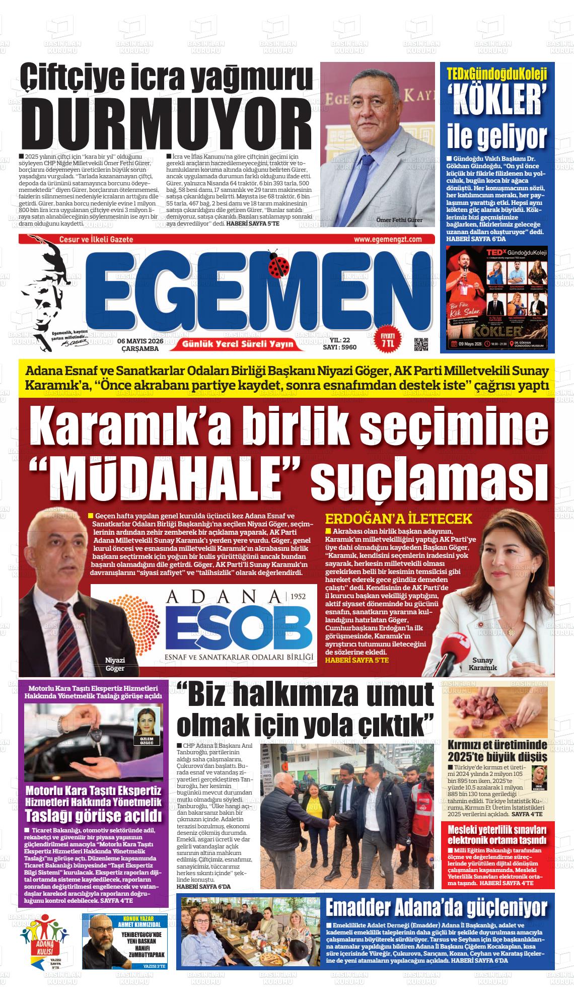 Adana Egemen 06.05.2026