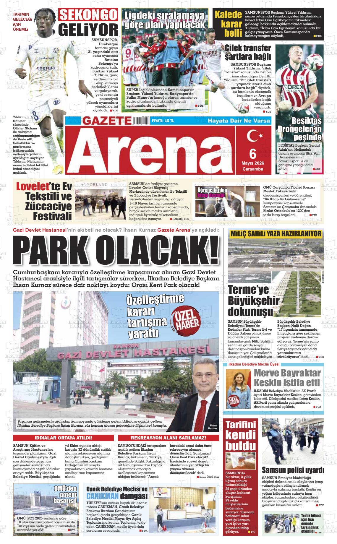Samsun Gazetearena 06.05.2026