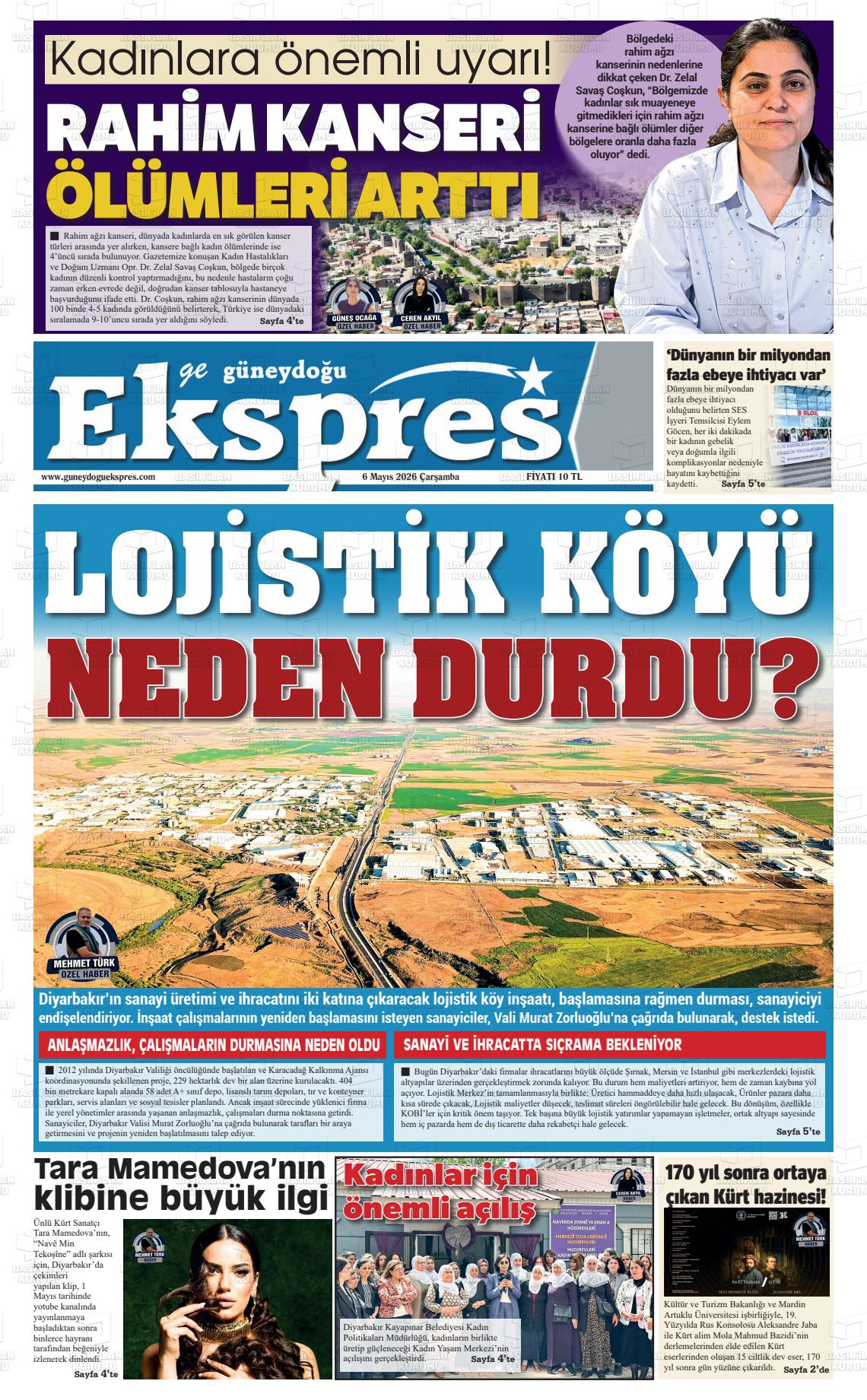 Diyarbakir Geguneydoguekspres 06.05.2026