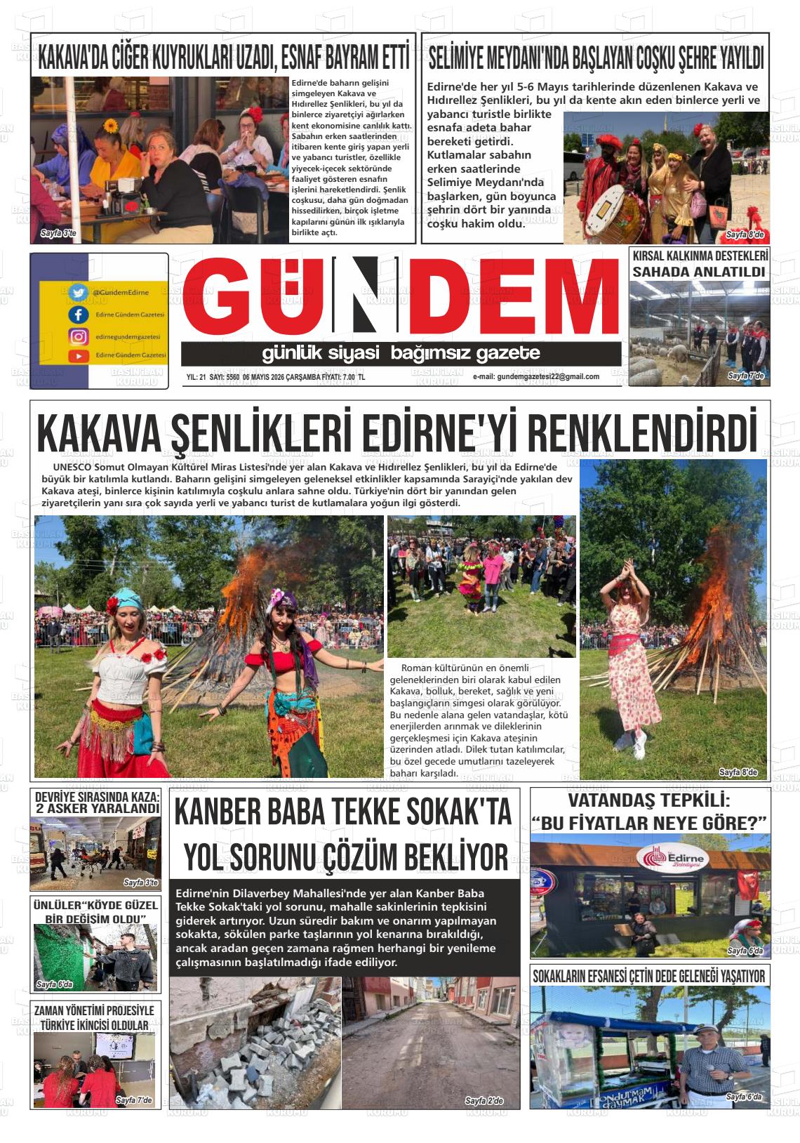 Edirne Gundem 06.05.2026