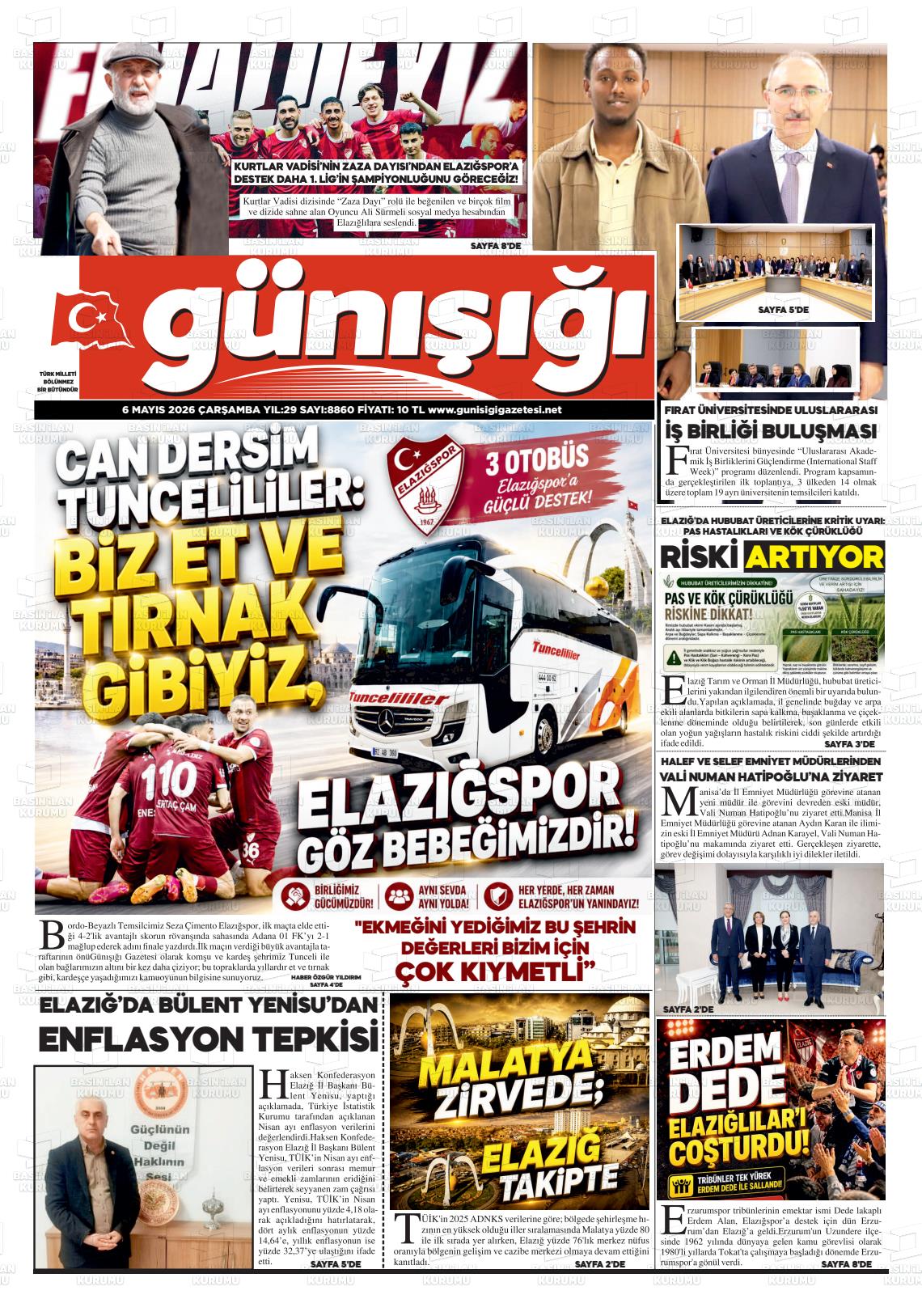 Elazig Gunisigi 06.05.2026
