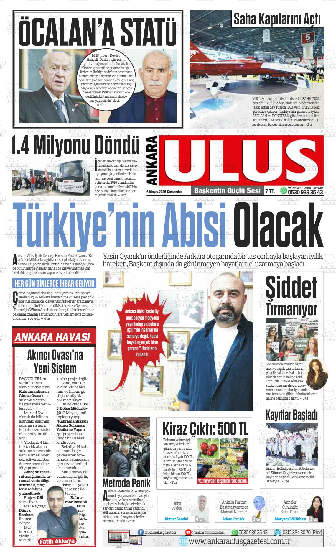 Ankara Habervaktim 06.05.2026