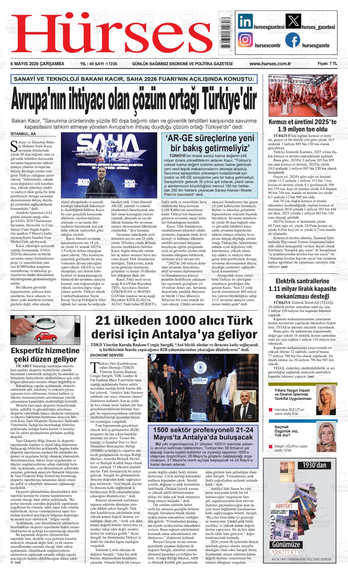 Hürses Gazetesi 06.05.2026