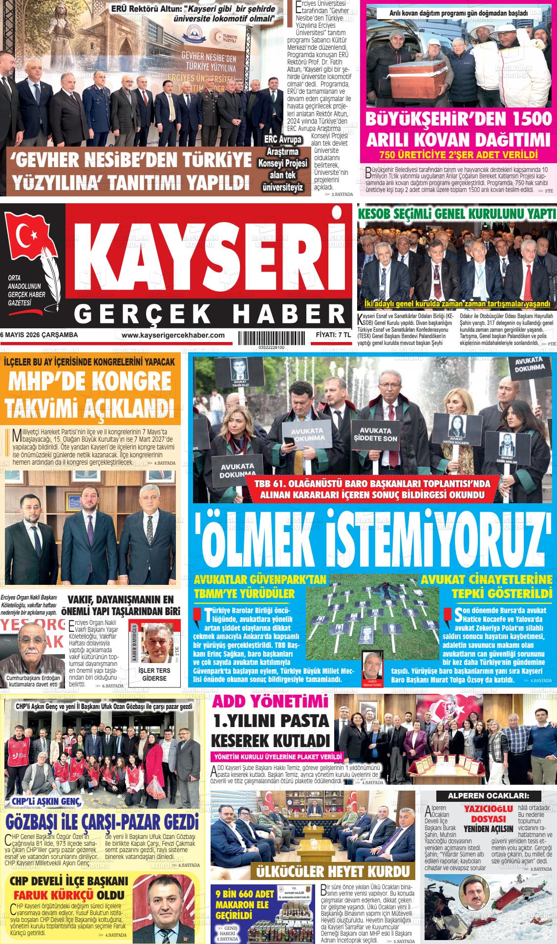 Kayseri Starhaber 06.05.2026