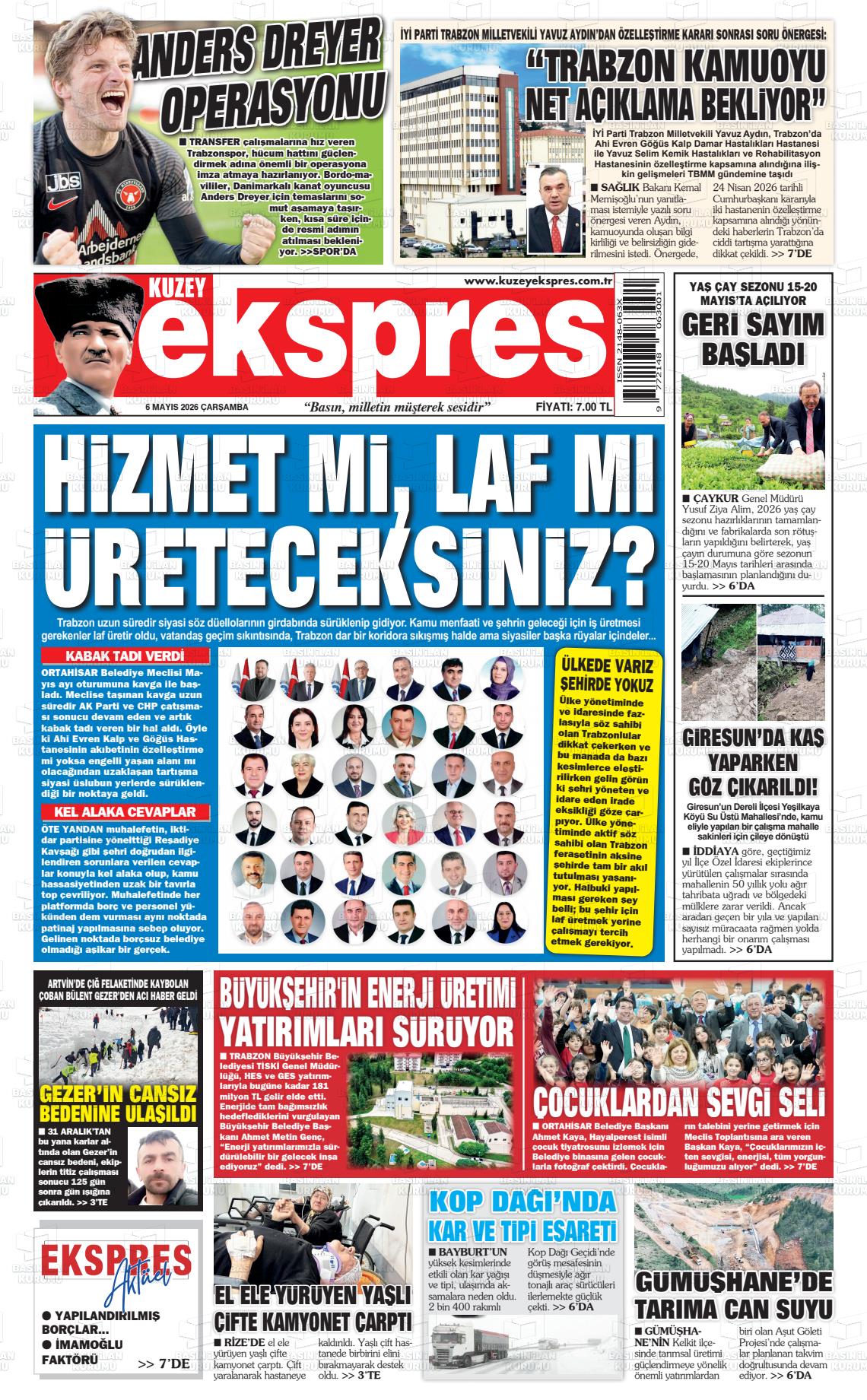 Trabzon Kuzeyekspres 06.05.2026