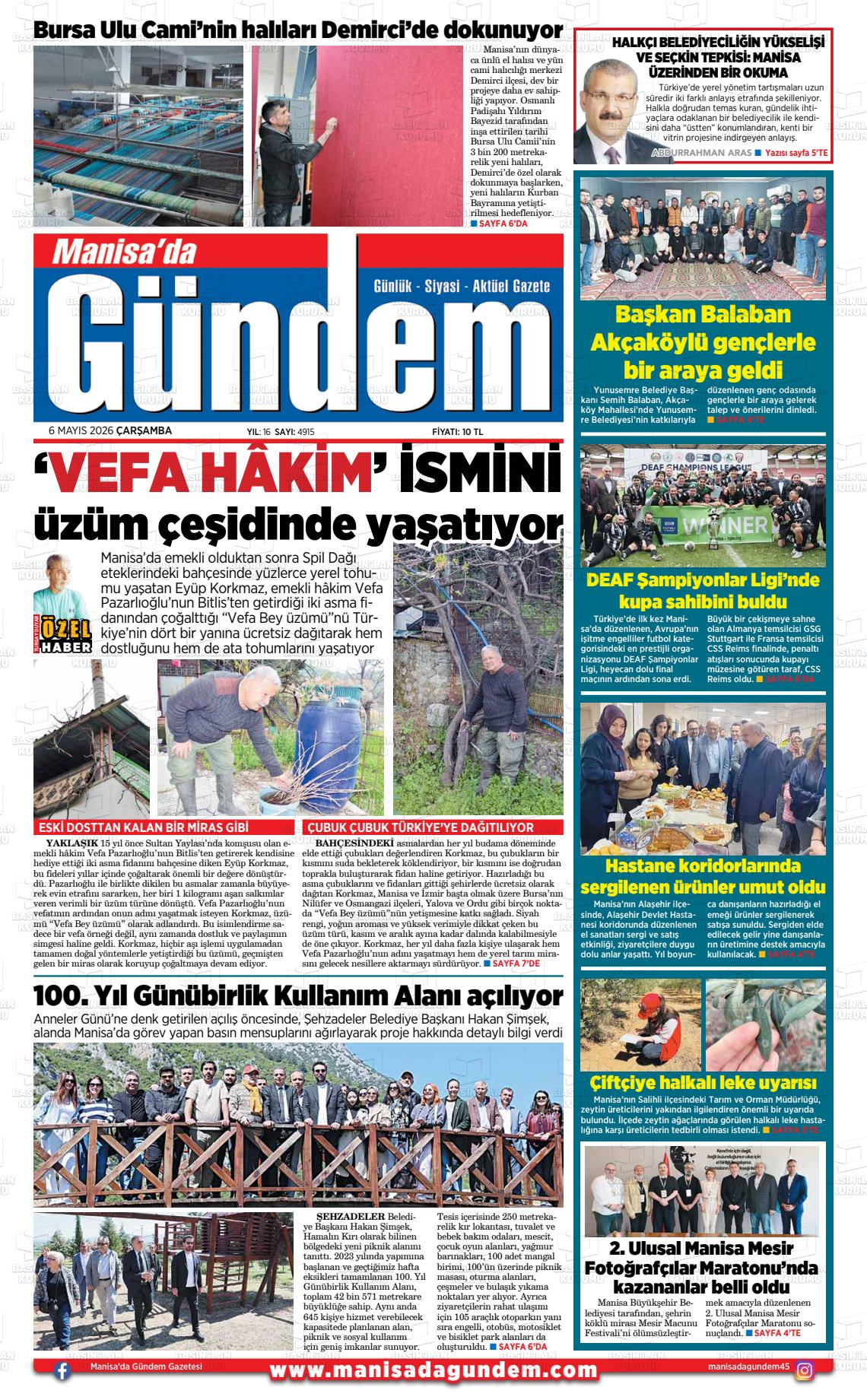 Manisa Dagundem 06.05.2026