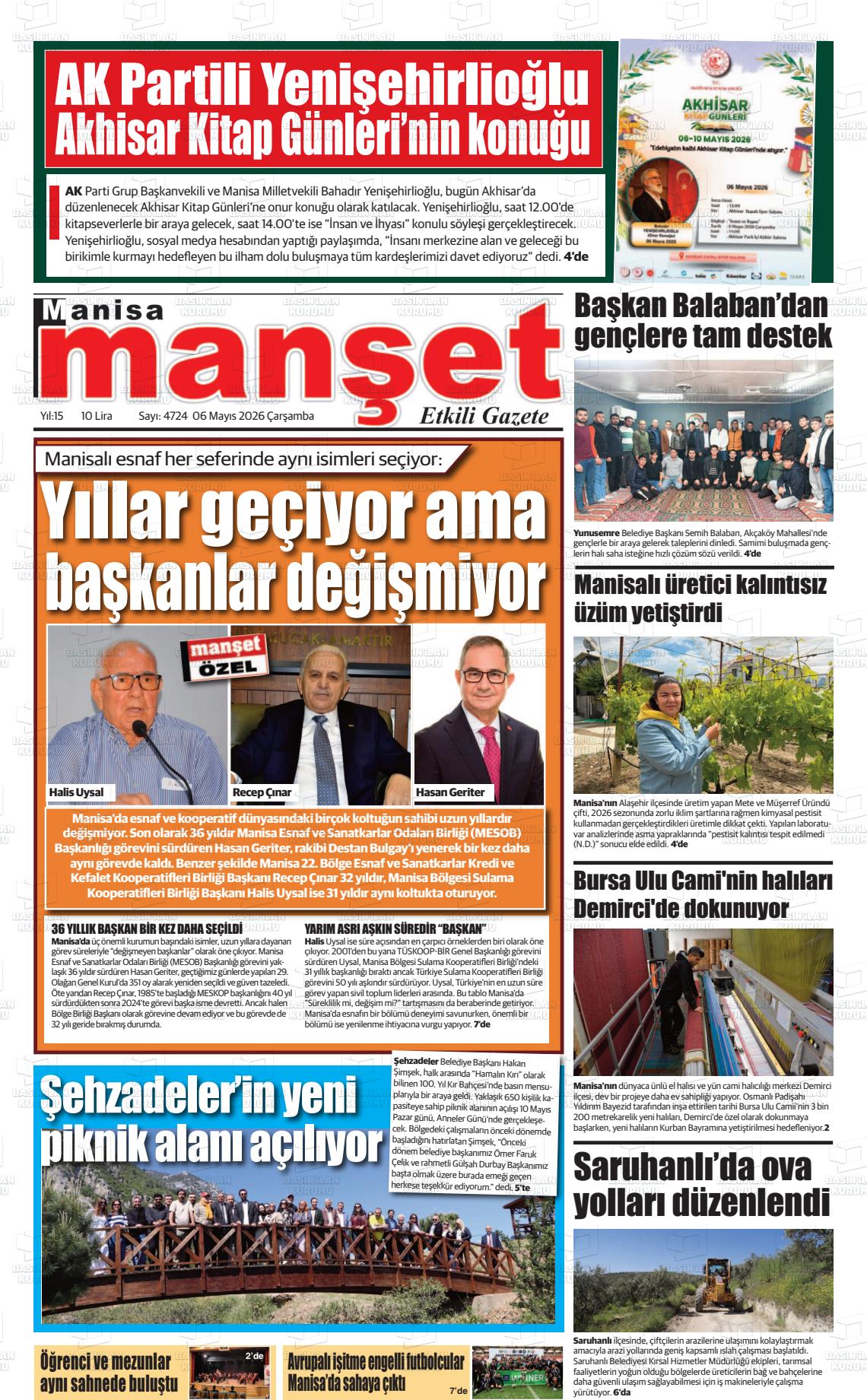 Manisa Manset 06.05.2026