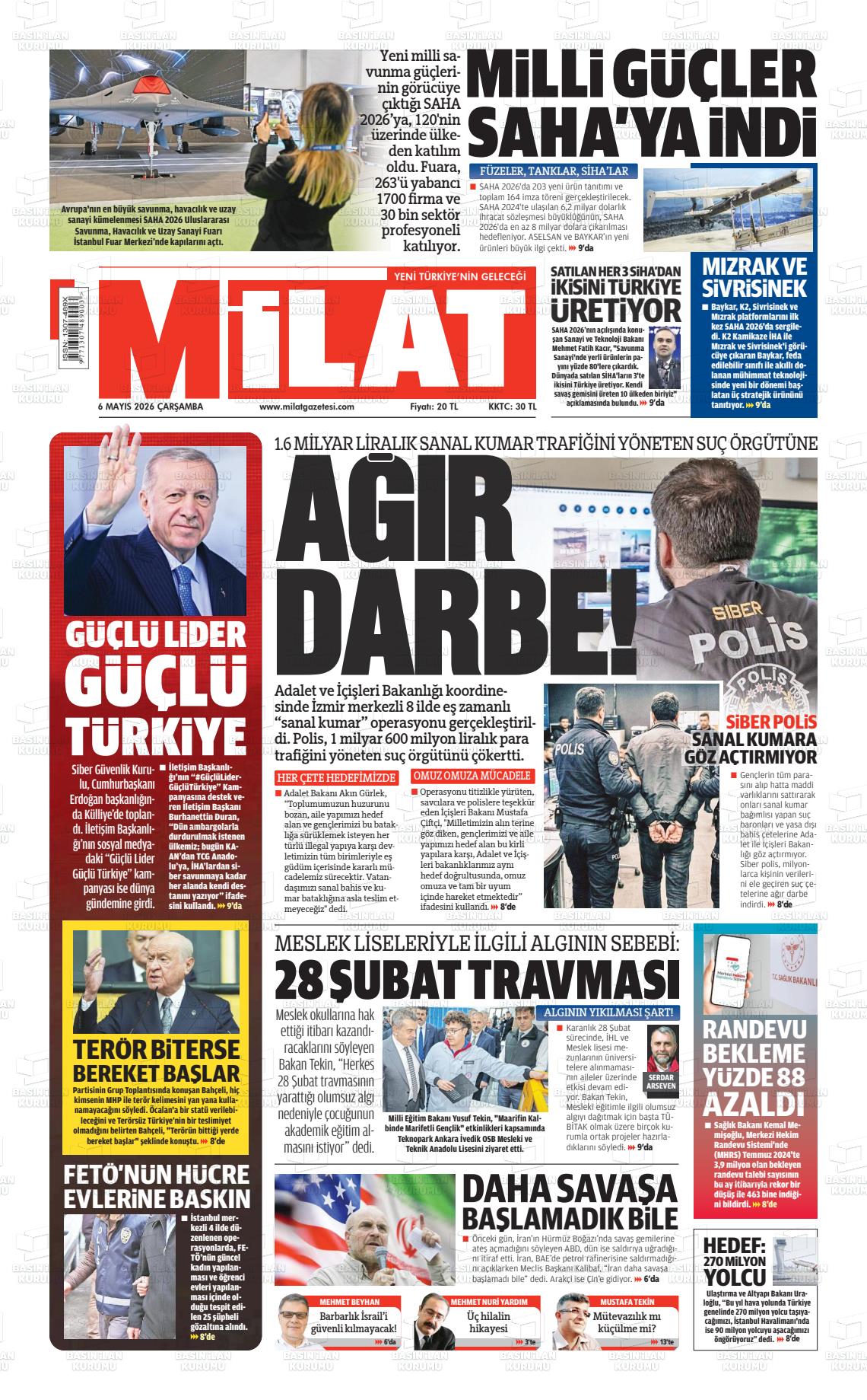 Milat Gazetesi 06.05.2026