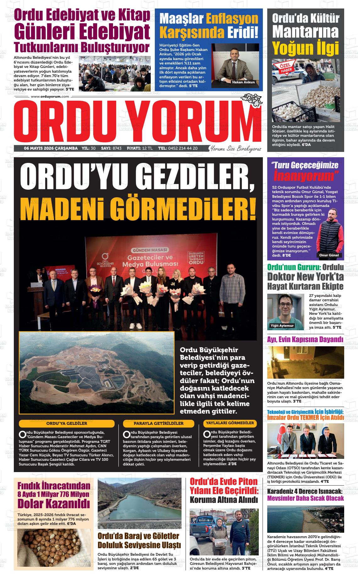 Ordu Yorum 06.05.2026
