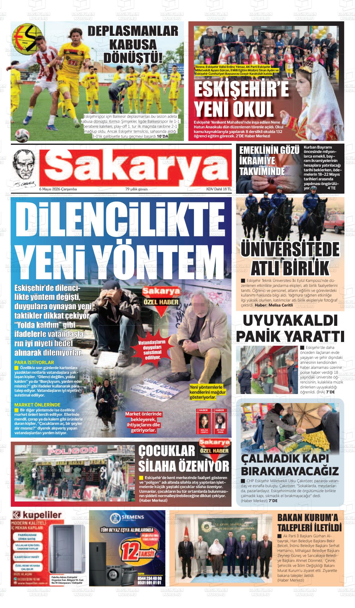 Eskisehir Sakarya 06.05.2026