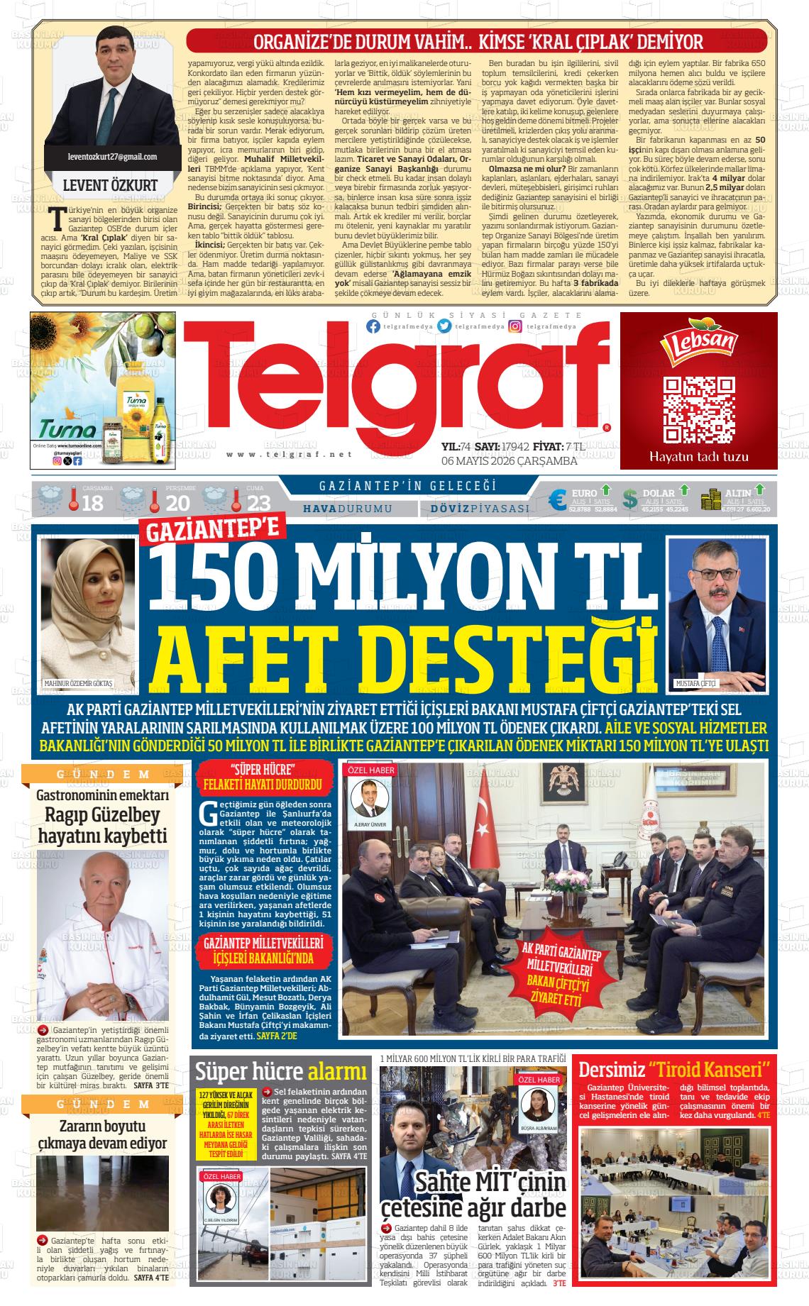 Gaziantep Telgraf 06.05.2026