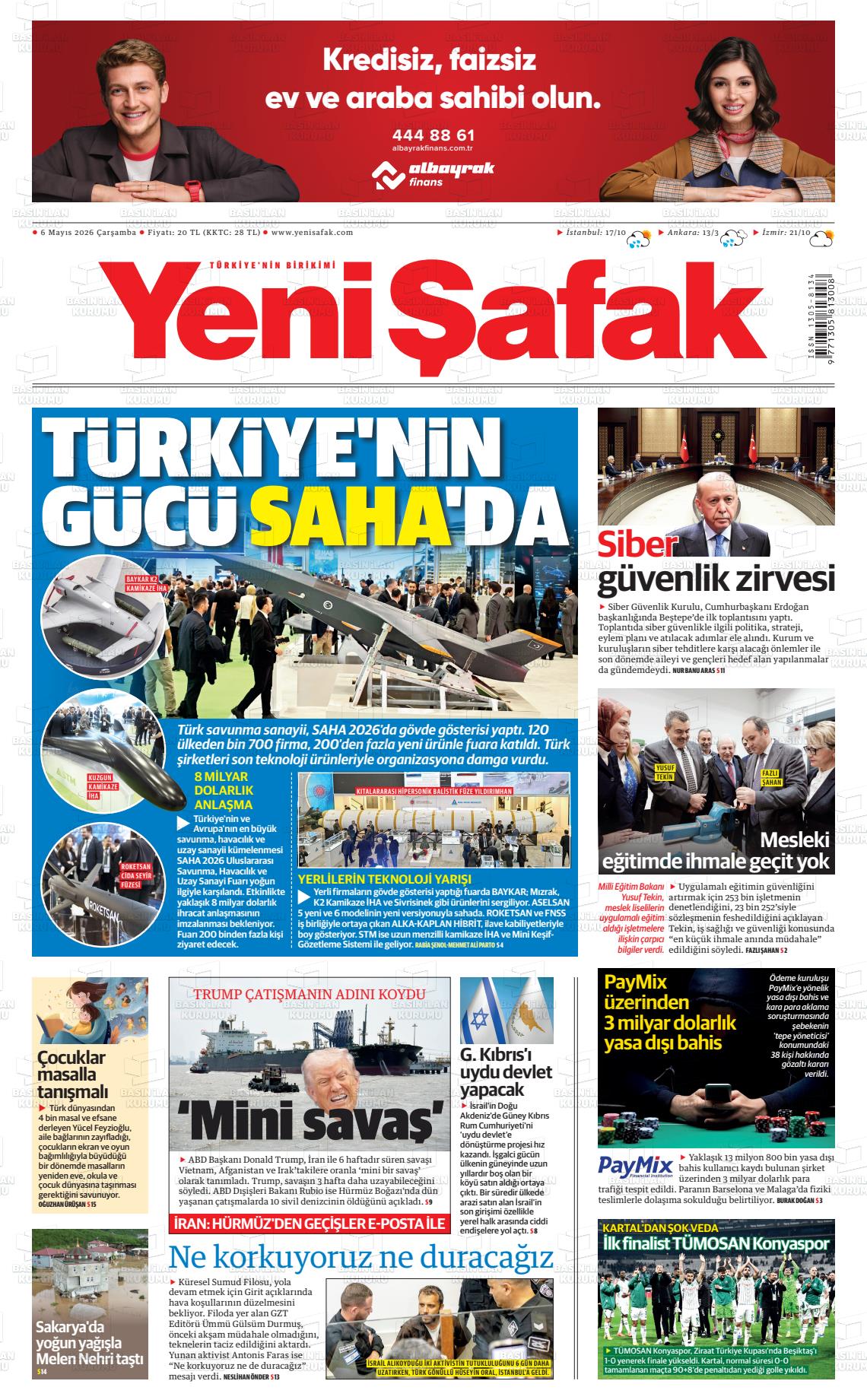 Yeni Şafak Gazetesi 06.05.2026