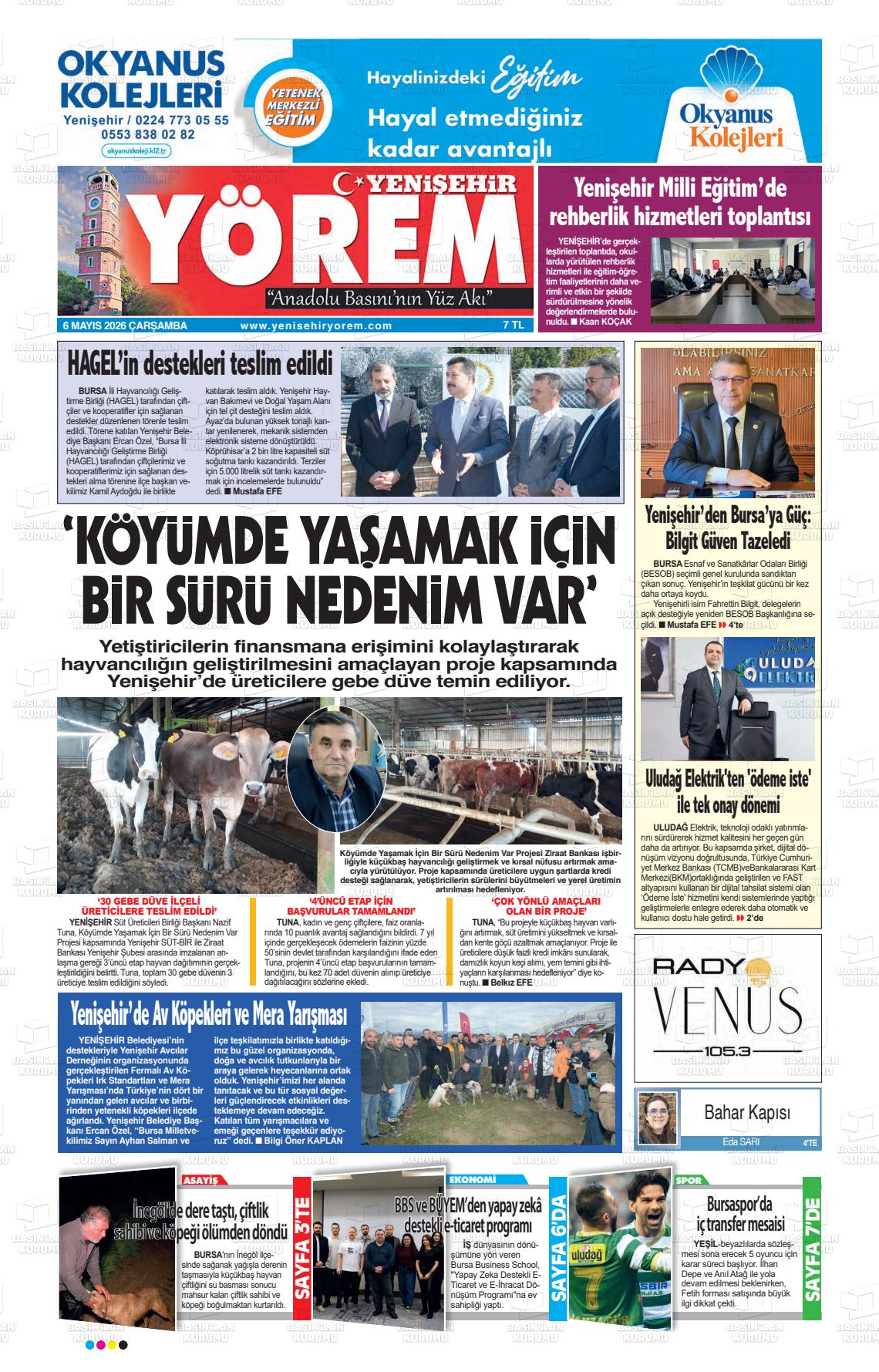 Bursa Yenisehiryorem 06.05.2026