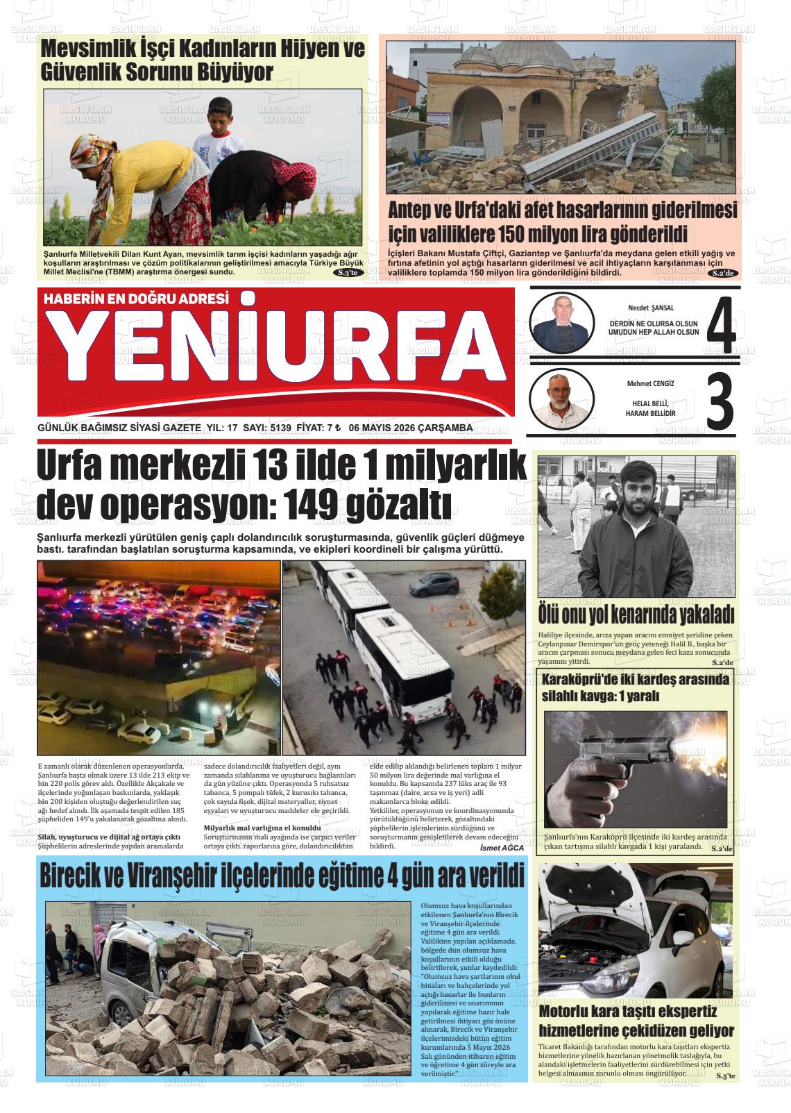 Sanliurfa Yeniurfa 06.05.2026