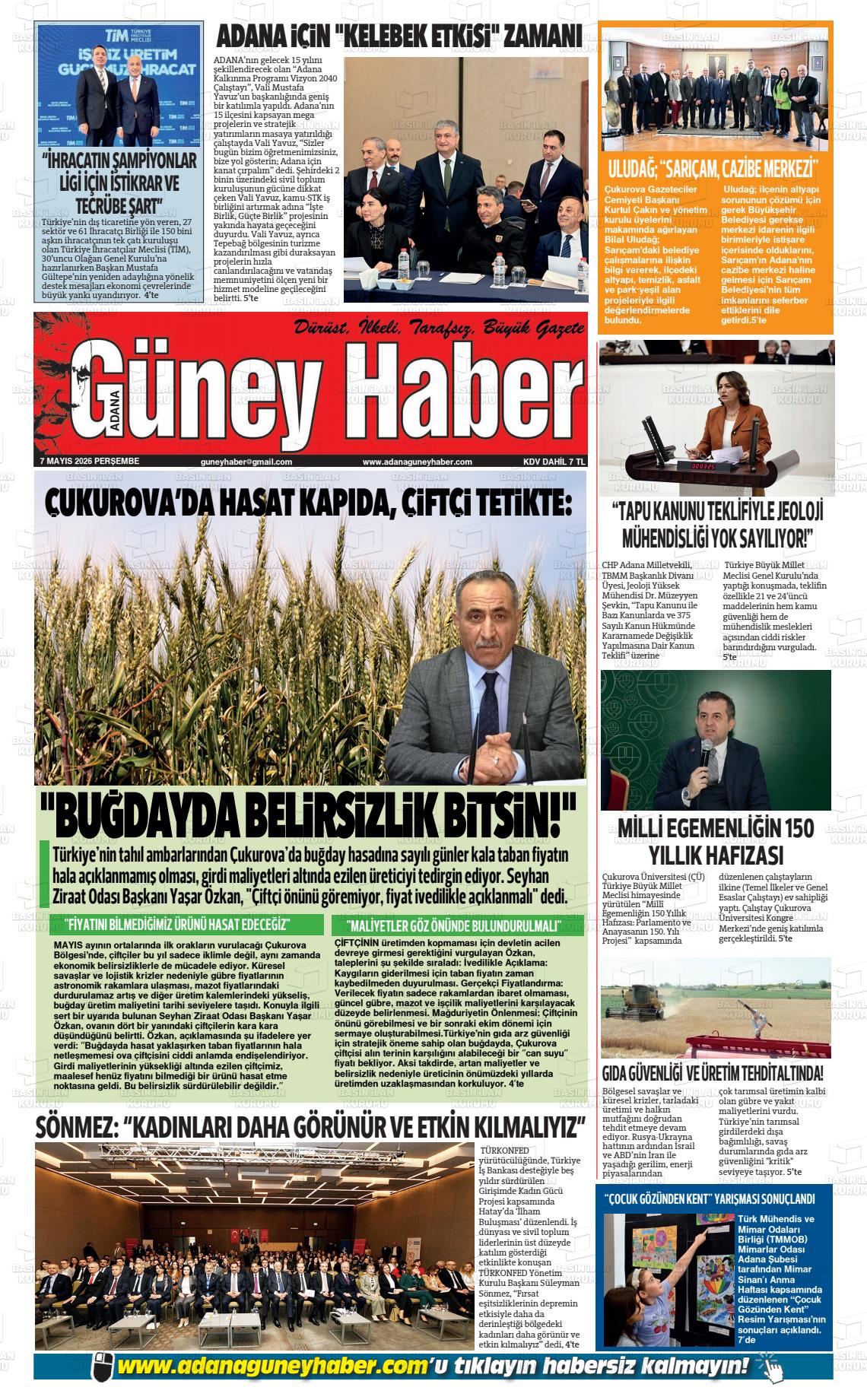 Adana Guneyhaber 07.05.2026