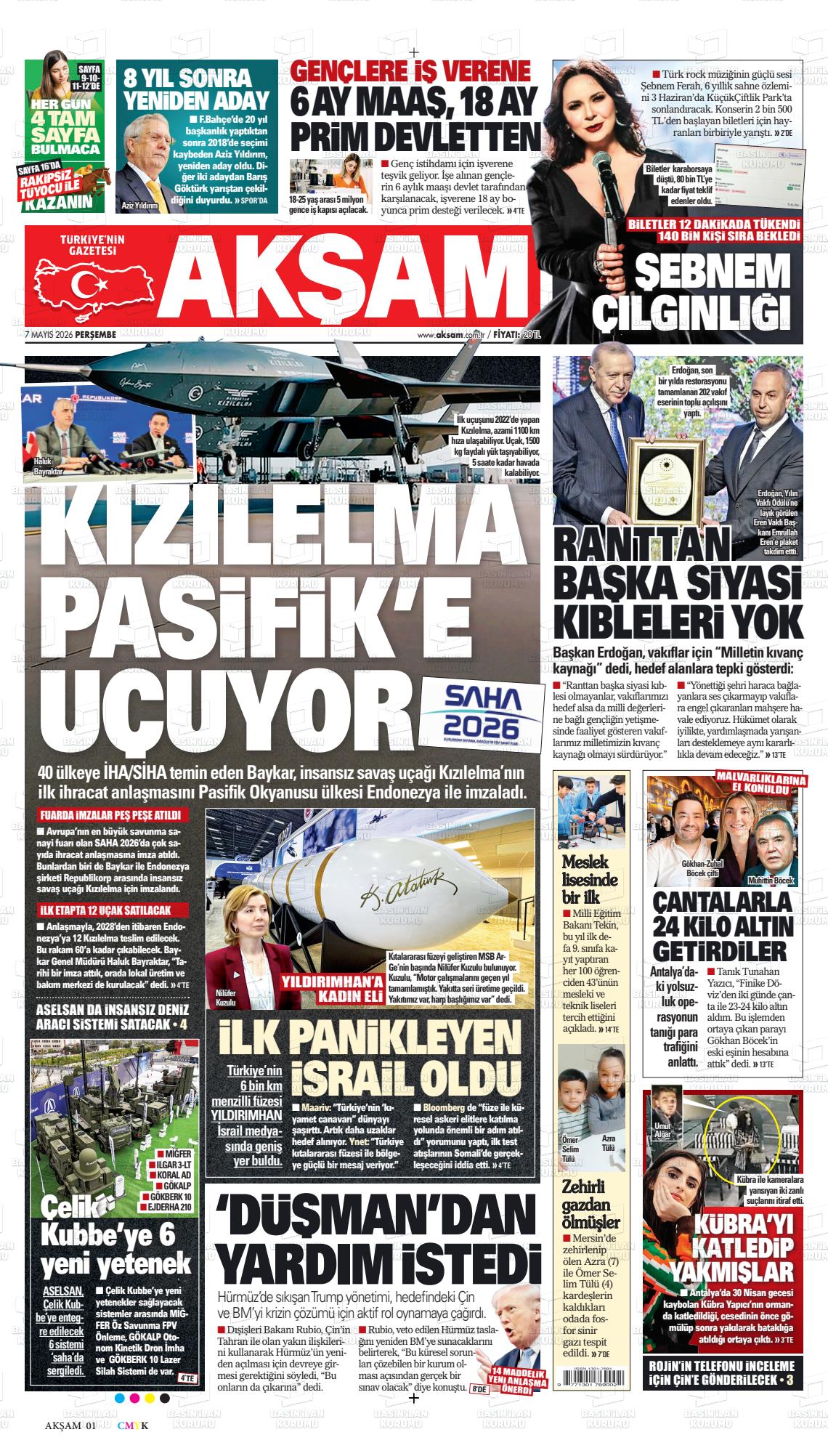 Akşam Gazetesi 07.05.2026