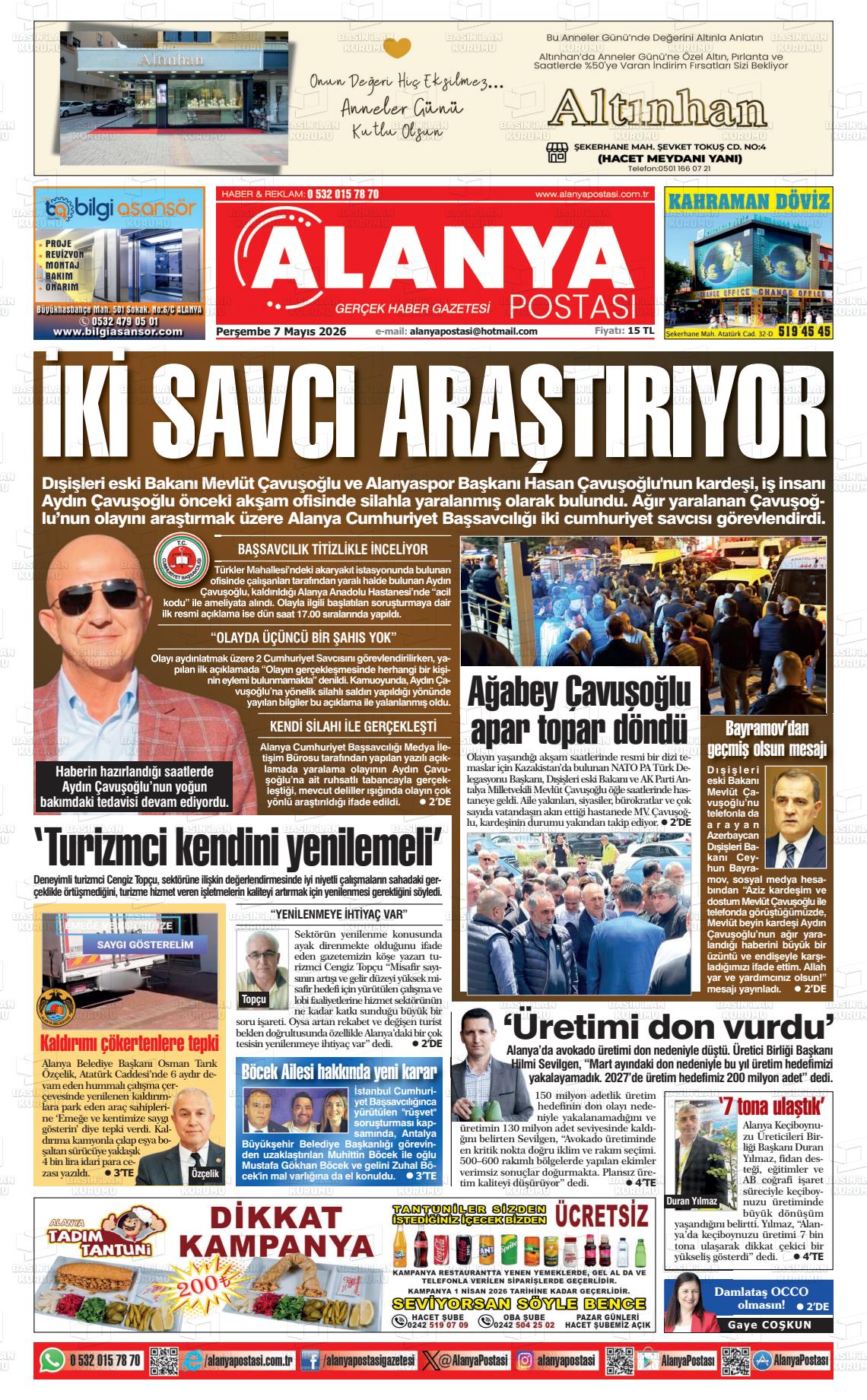 Antalya Alanyapostasi 07.05.2026
