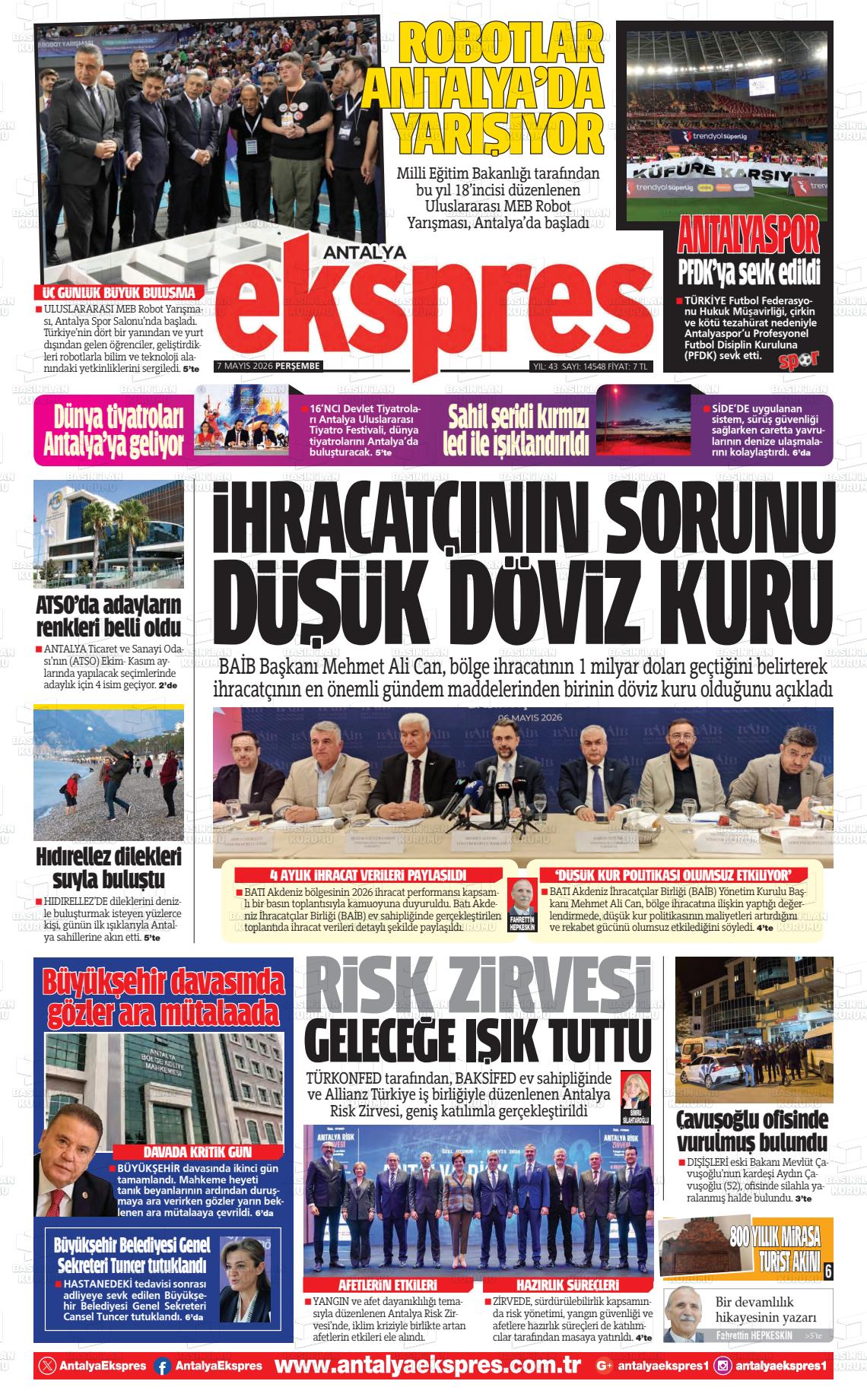 Antalya Ekspres 07.05.2026
