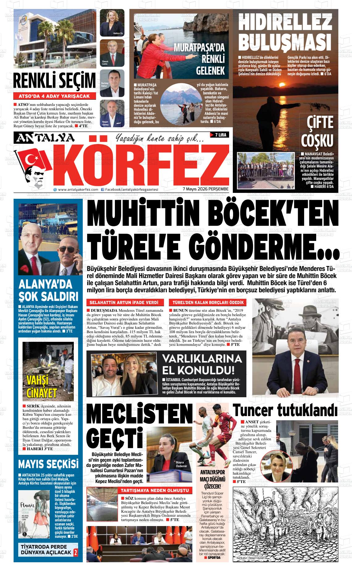 Antalya Korfez 07.05.2026