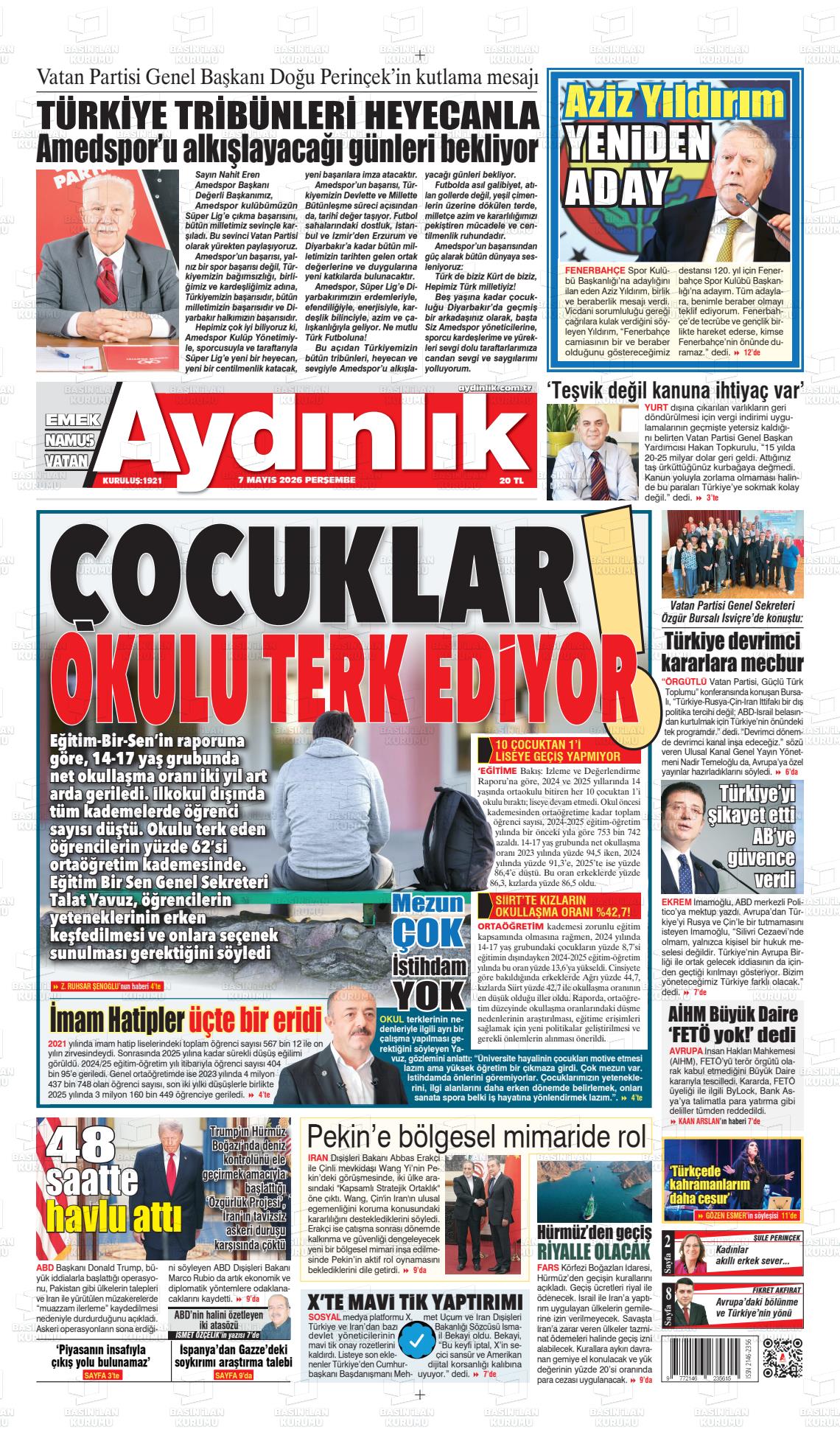 Istanbul Aydinlikvatanemeknamus 07.05.2026