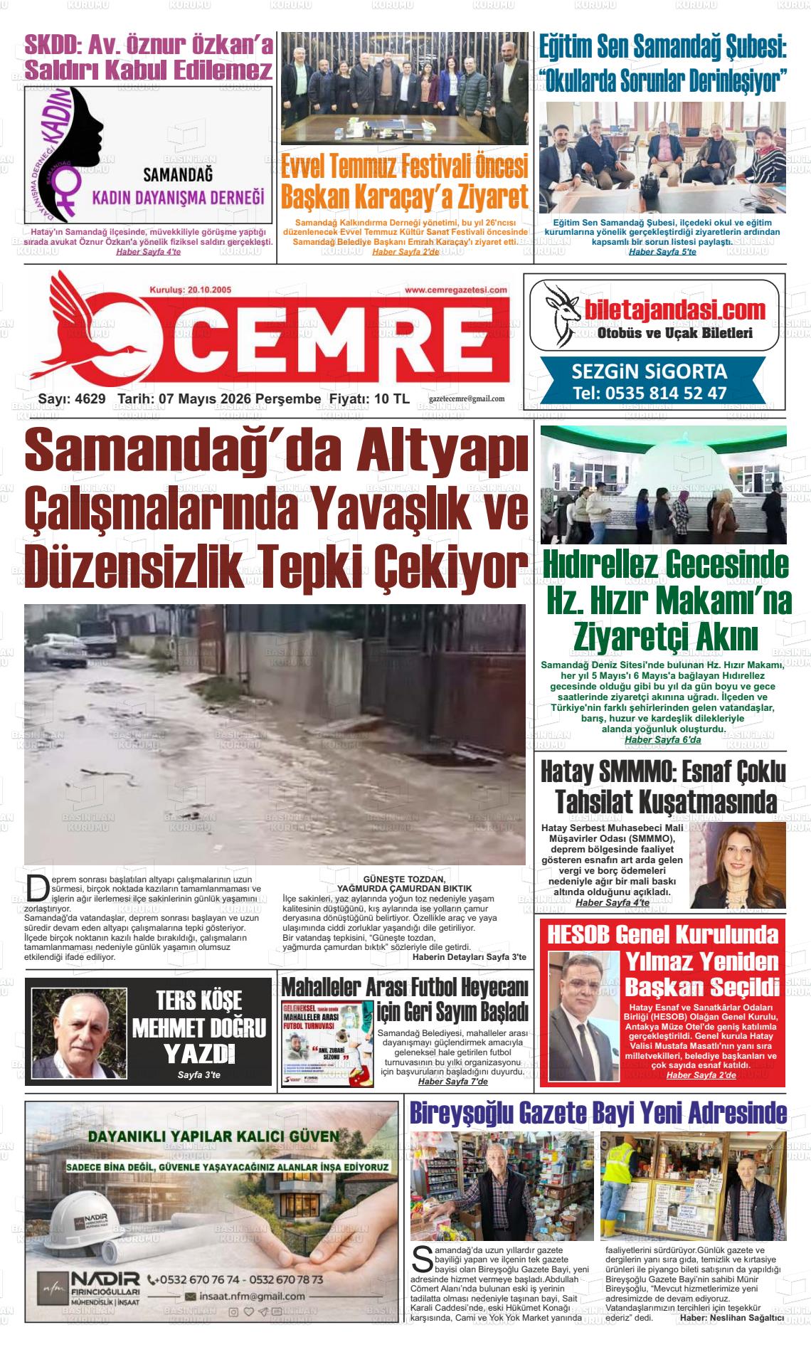 Hatay Cemre 07.05.2026