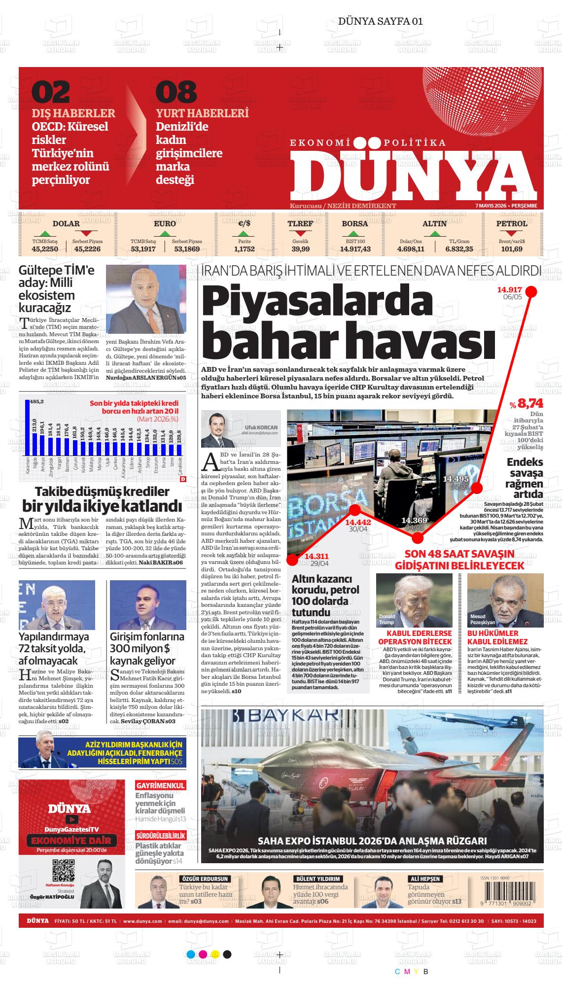 Dünya Gazetesi 07.05.2026