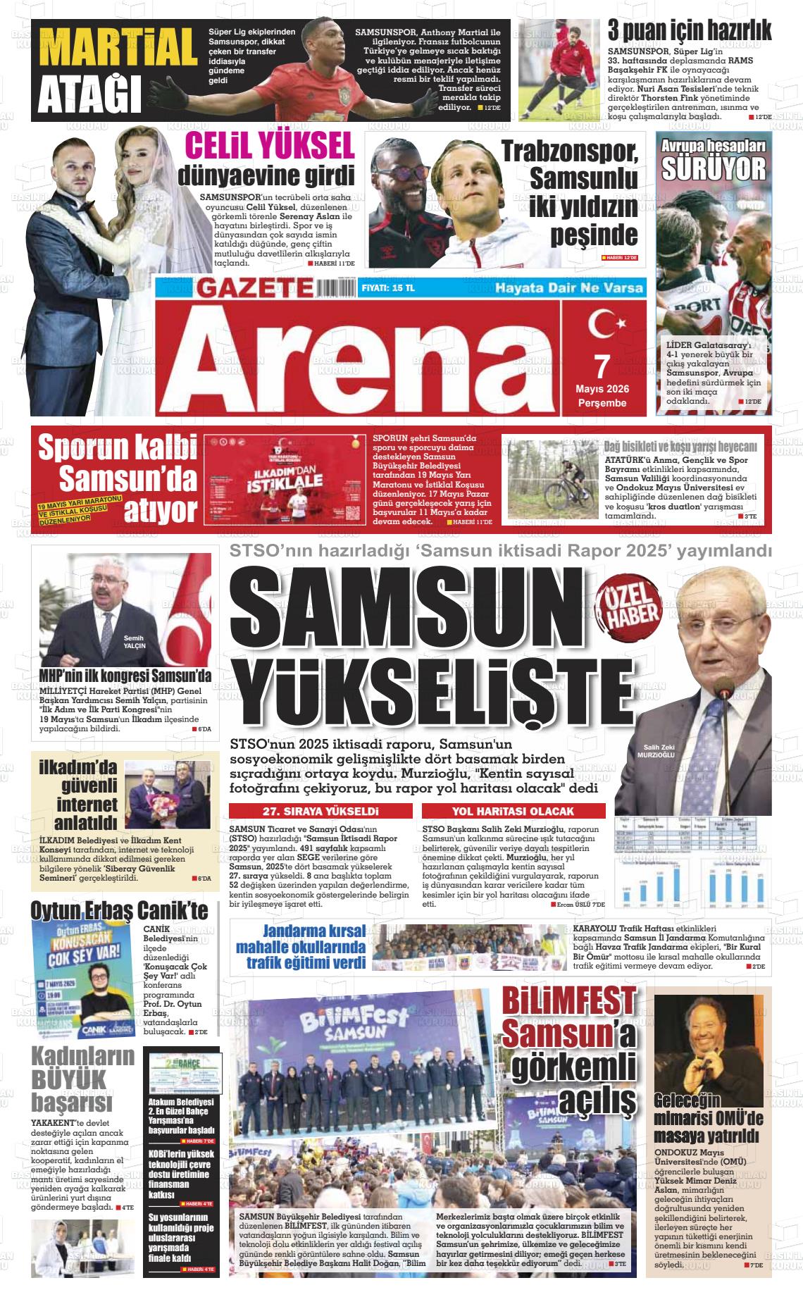 Samsun Gazetearena 07.05.2026