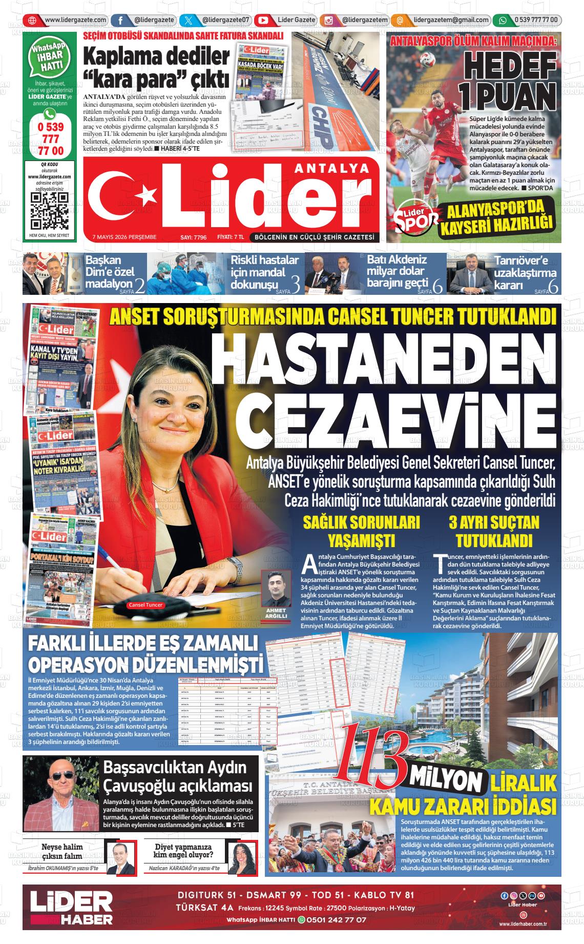 Antalya Gazetebir 07.05.2026