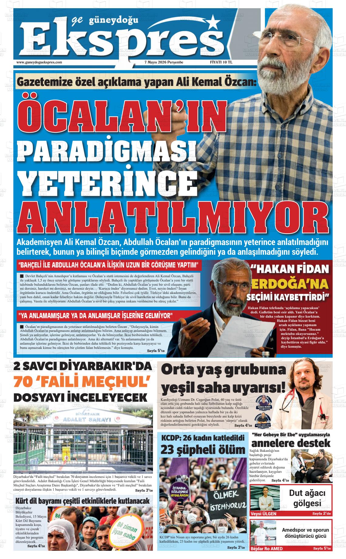 Diyarbakir Geguneydoguekspres 07.05.2026