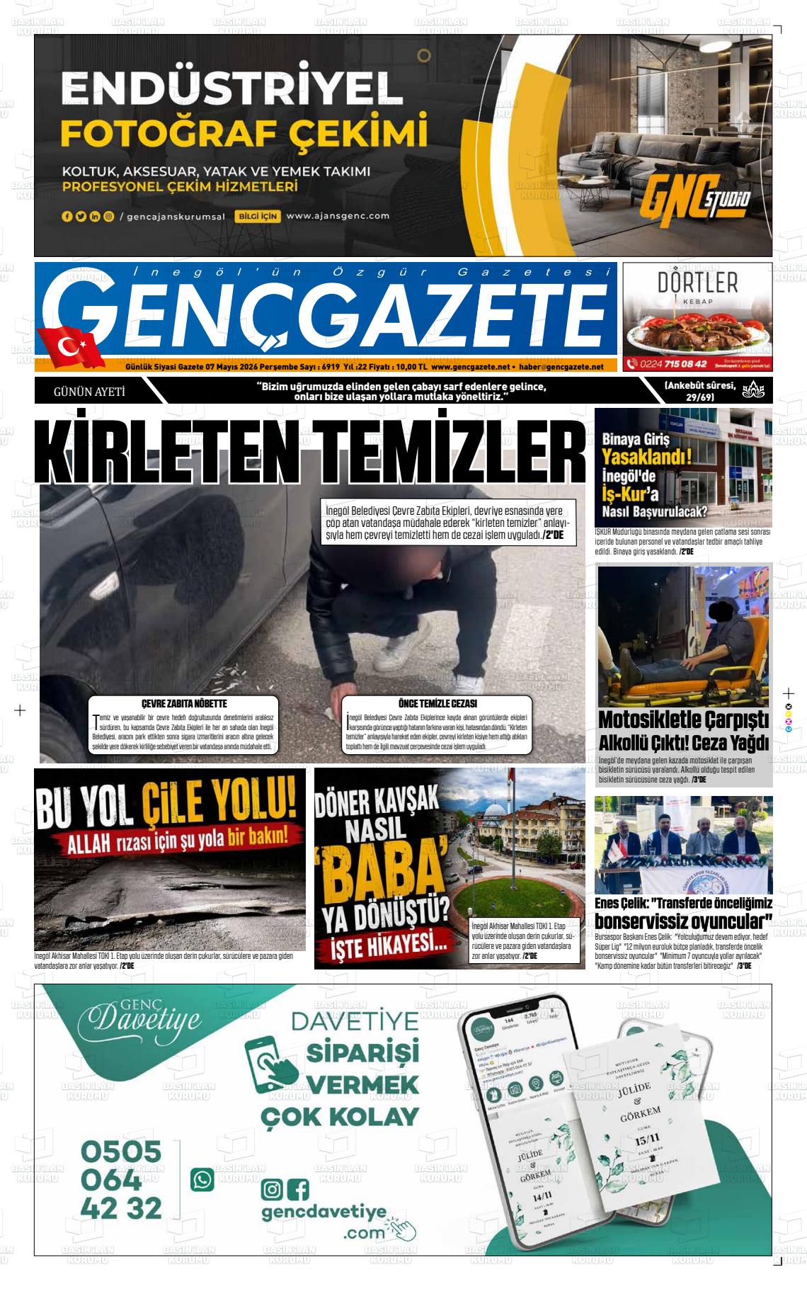 Bursa Gencgazete 07.05.2026