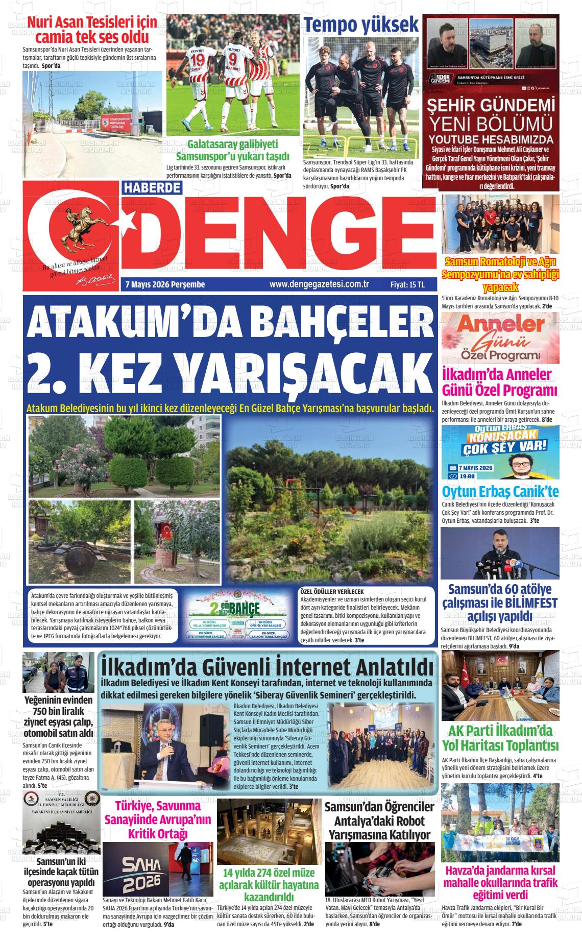 Samsun Haberdedenge 07.05.2026