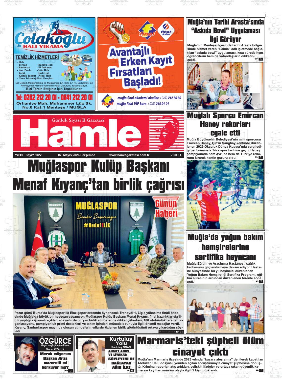 Mugla Hamle 07.05.2026