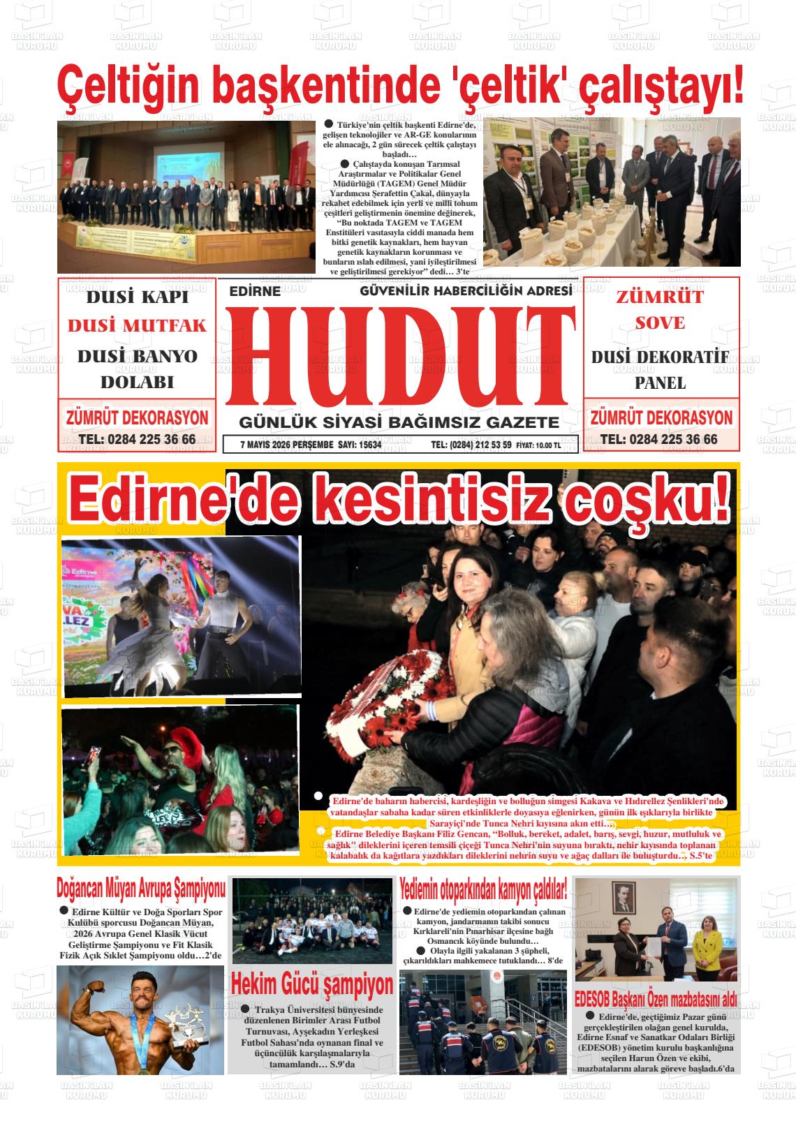 Edirne Hudut 07.05.2026