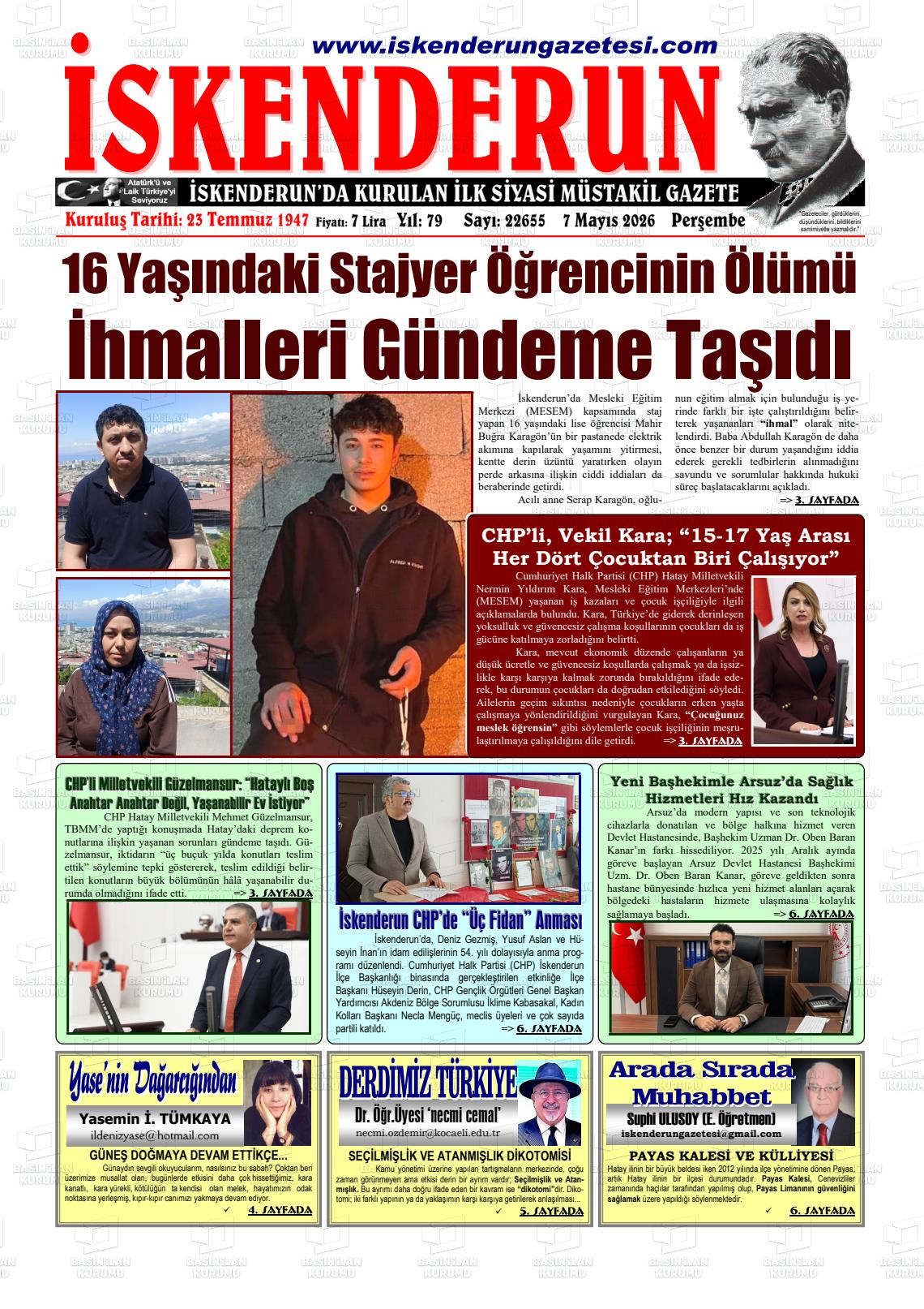 Hatay Iskenderun 07.05.2026