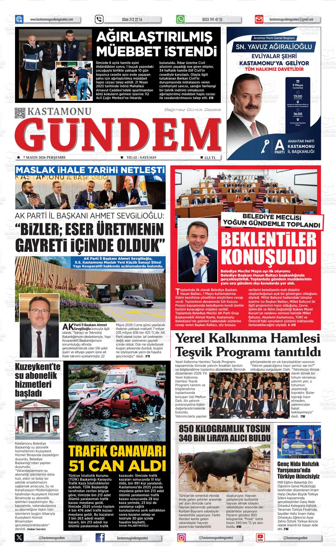 Kastamonu Gundem 07.05.2026